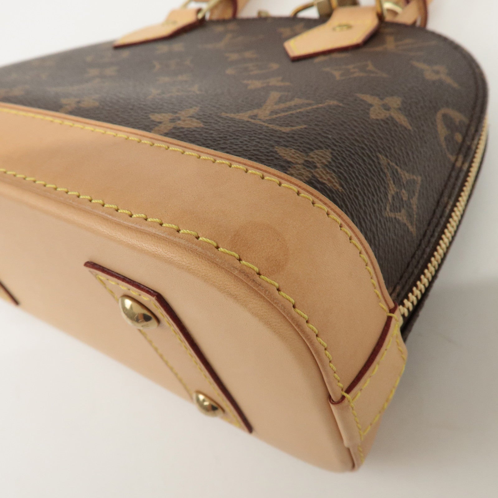 Louis Vuitton Monogram Alma BB 2Way Hand Bag Shoulder Bag M53152 Used
