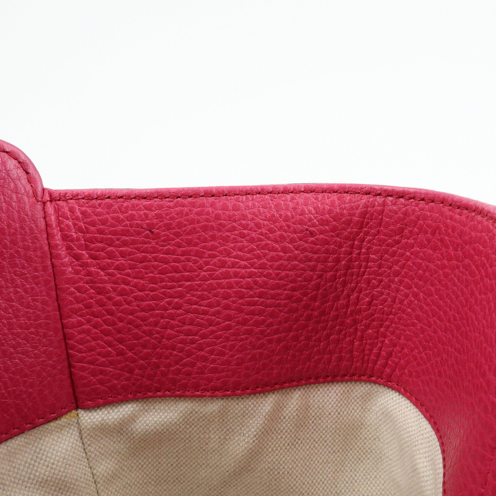 GUCCI Swing Leather Medium Tote Bag Shoulder Bag Pink 354408