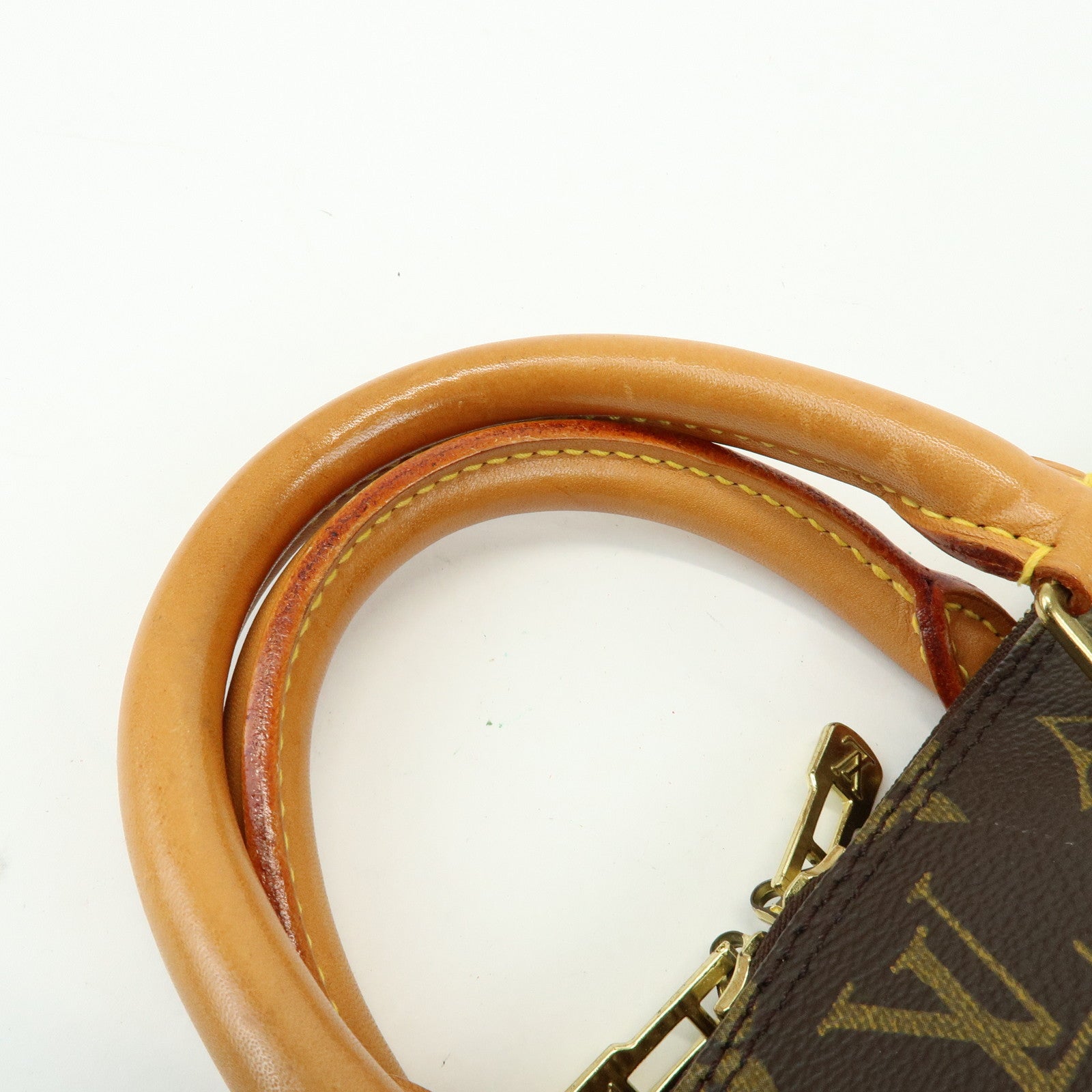 Louis Vuitton Monogram Alma PM Canvas Leather Hand Bag Brown M51130