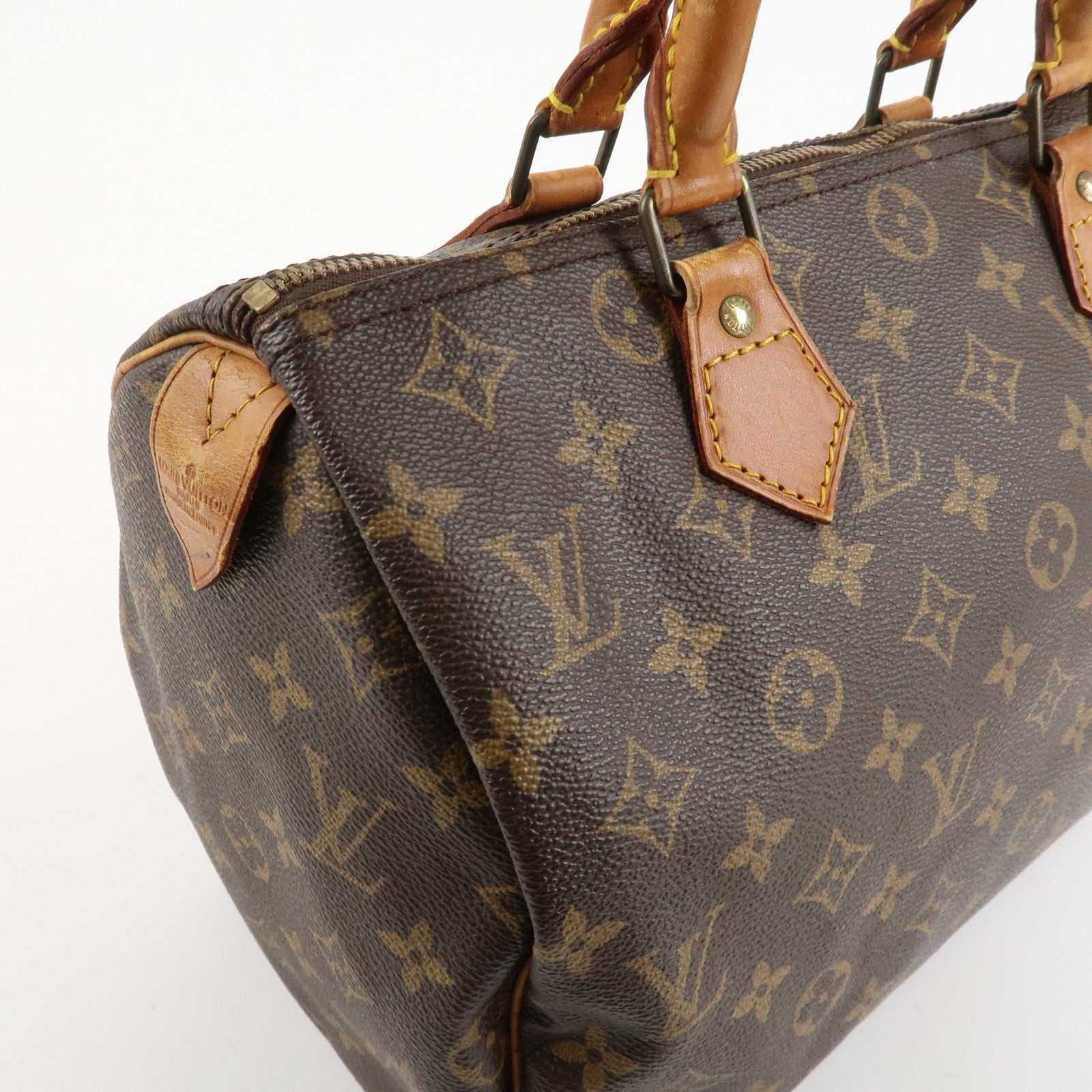Louis Vuitton Monogram Speedy 30 Hand Bag Boston Bag M41526 Used