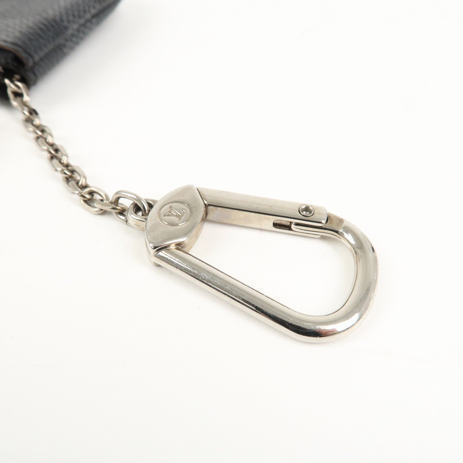 Louis Vuitton Damier Graphite Pochette Cles Coin Case Black N60155 Used