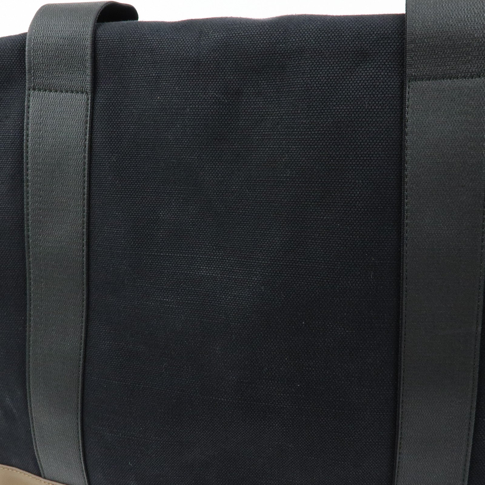 BALENCIAGA Canvas Leather Boston Bag Hand Bag Black Brown 433672