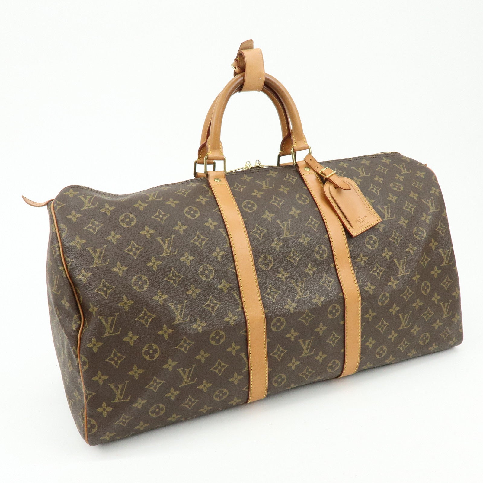 Louis Vuitton Monogram Keep All 55 Boston Bag Brown M41424