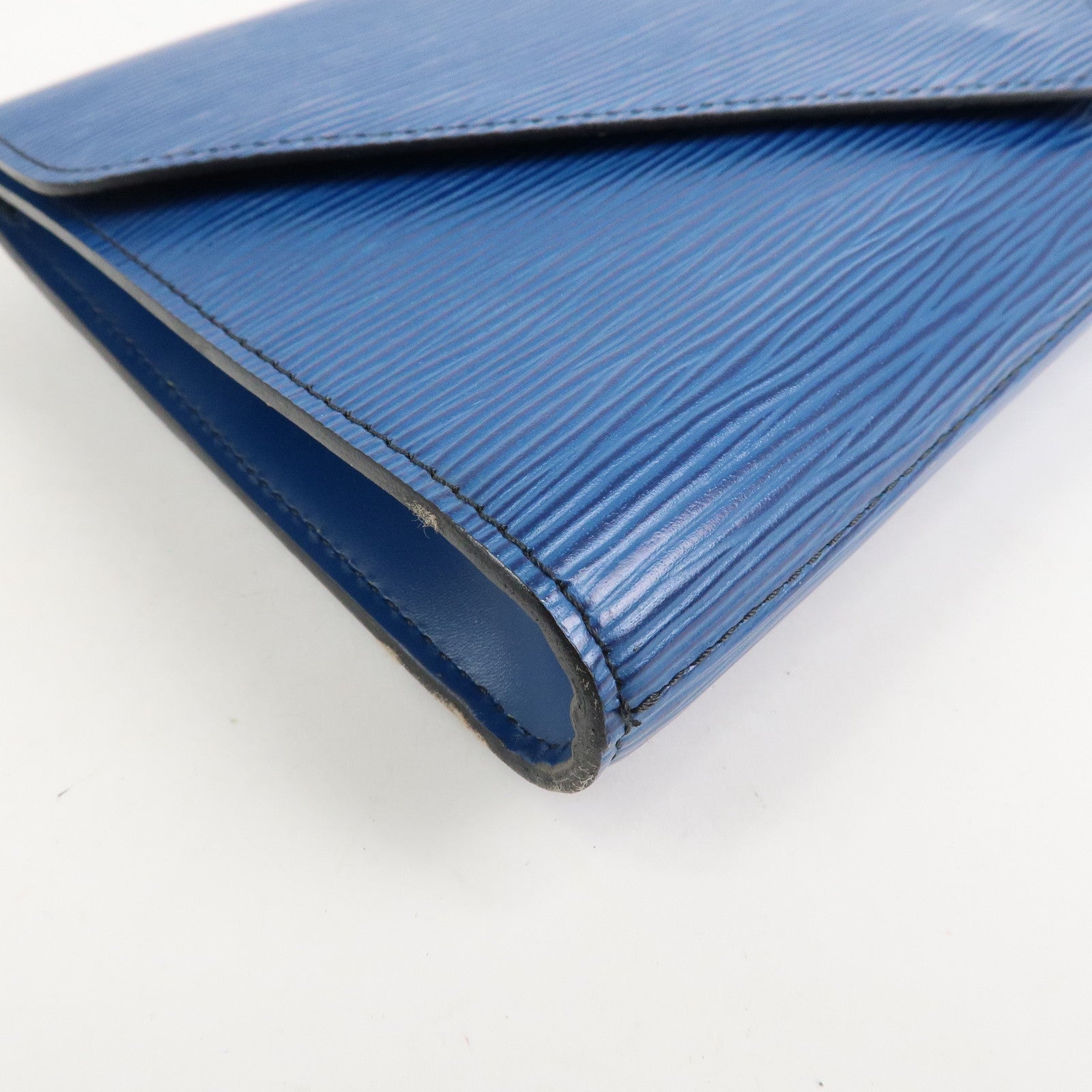 Louis Vuitton Epi Leather Art Deco Toledo Clutch Bag Blue M52635