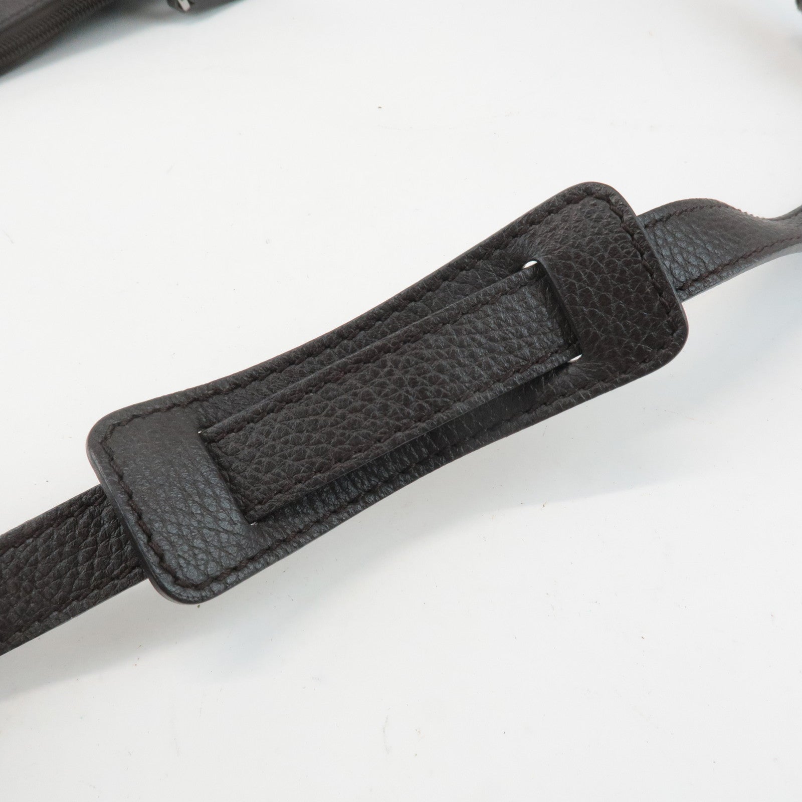 GUCCI Abbey GG Canvas Leather Shoulder Bag Dark Brown 265691 Used