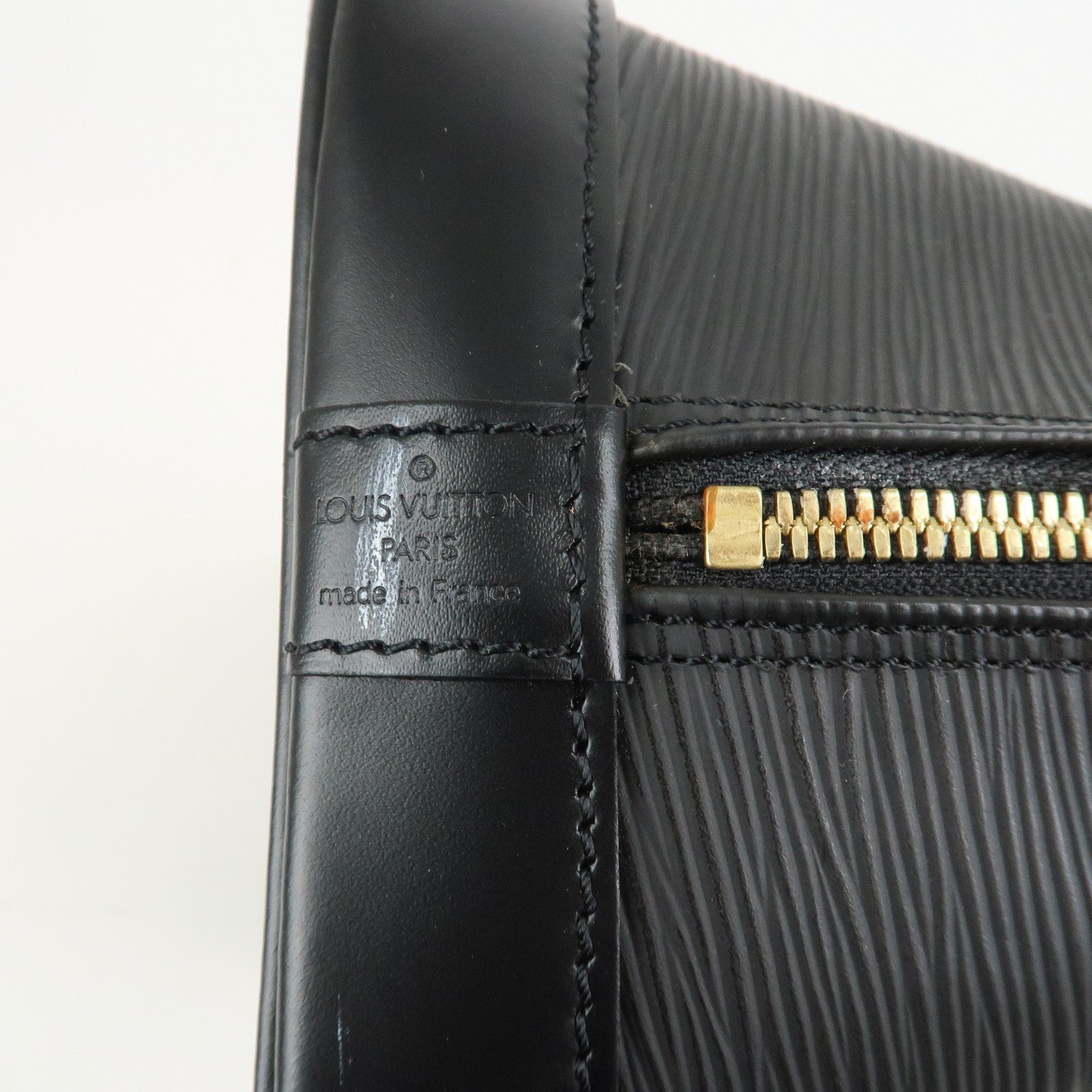 Louis Vuitton Epi Leather Alma PM Hand Bag Noir Black M52802