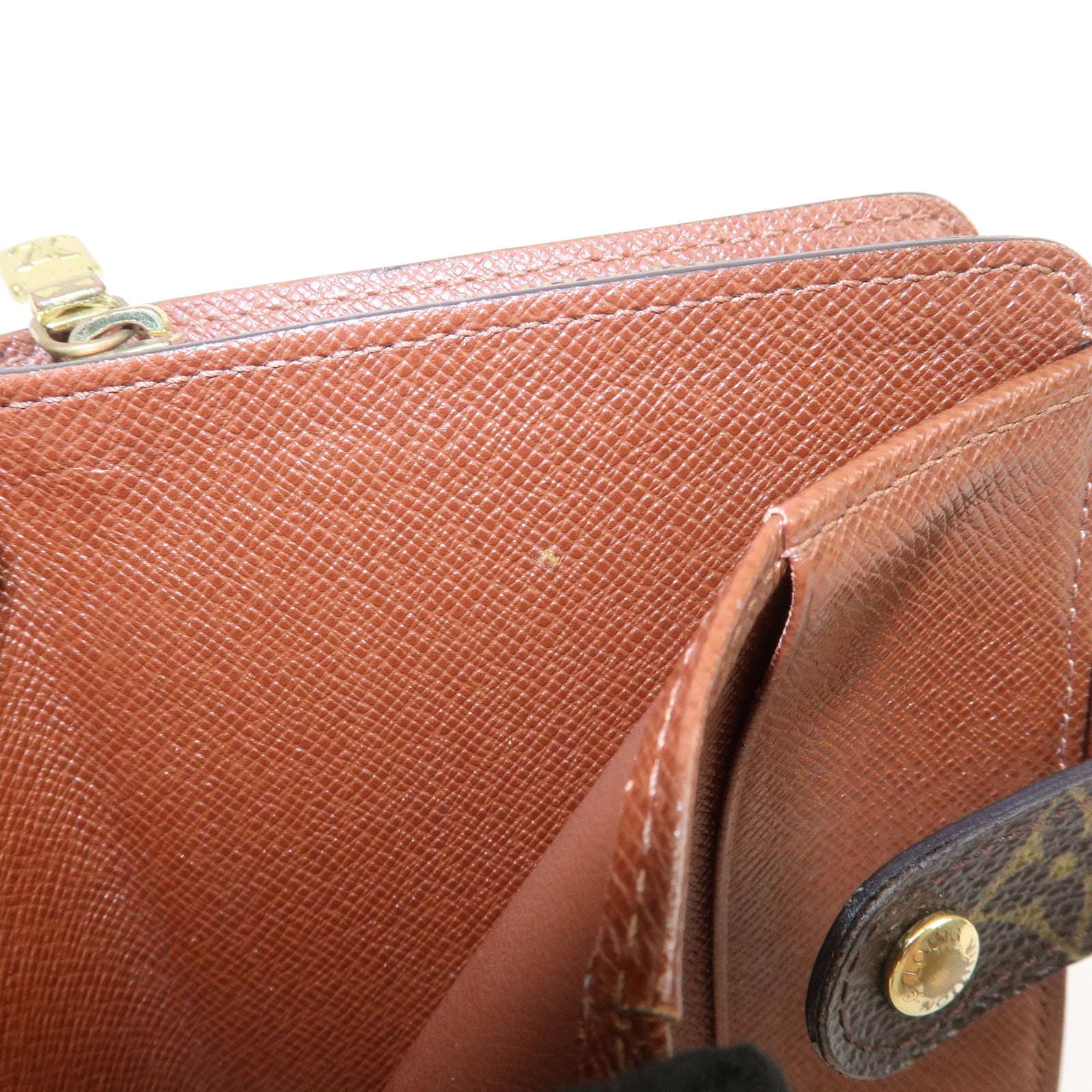 Louis Vuitton Monogram Canvas Compact Zippy Wallet Brown M61667 Used
