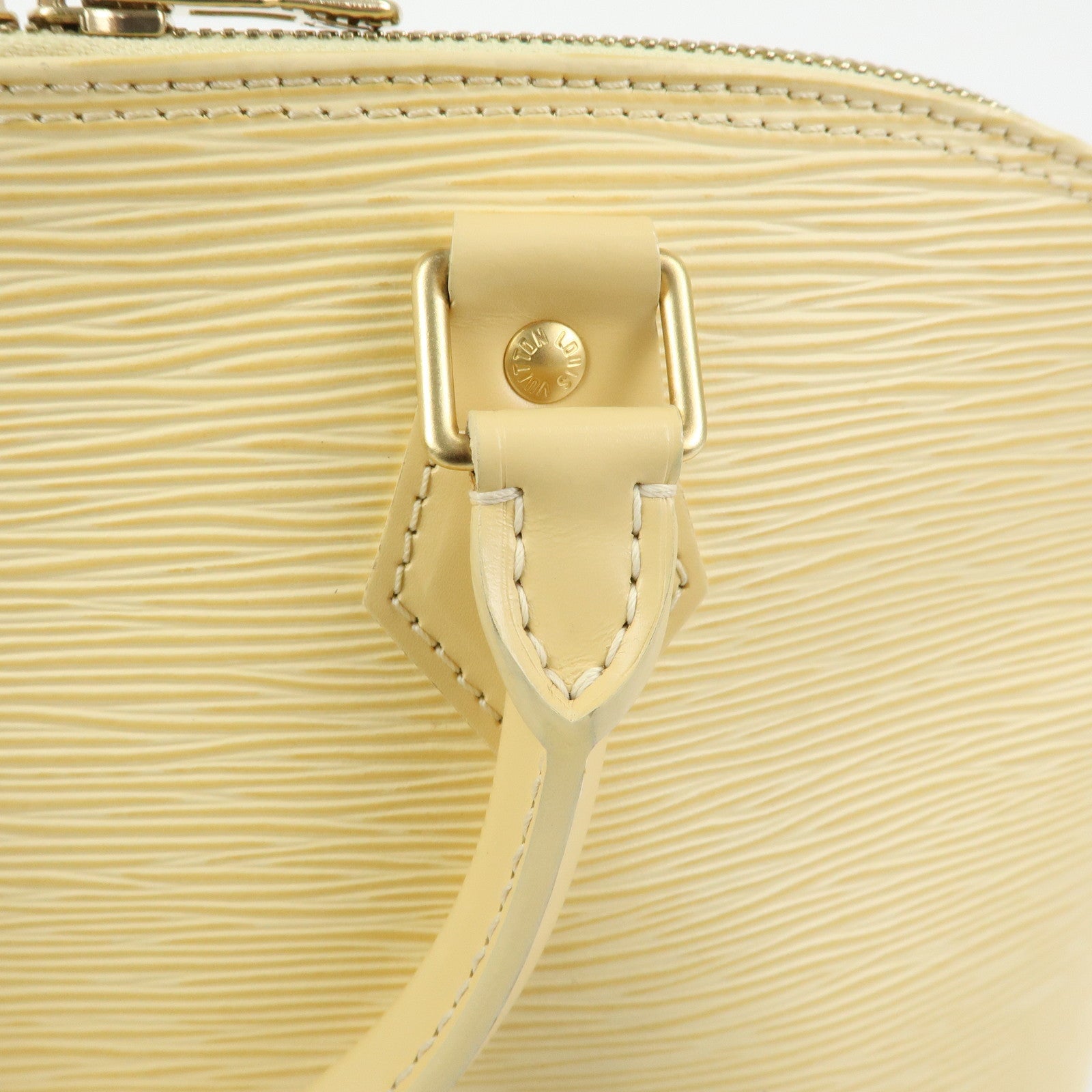 Louis Vuitton Alma Epi Leather Hand Bag Vanilla M5214A
