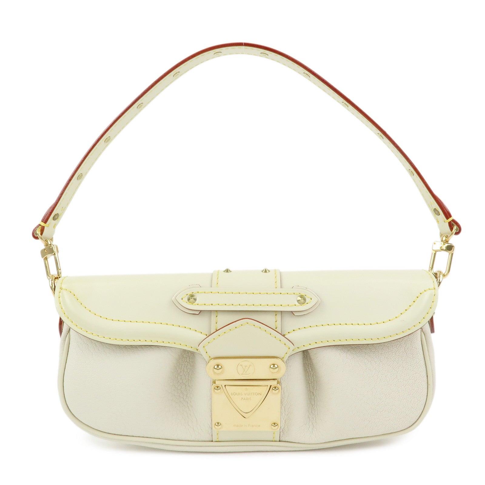 Louis Vuitton Suhali Le Precieux Leather Hand Bag Blanc M91774