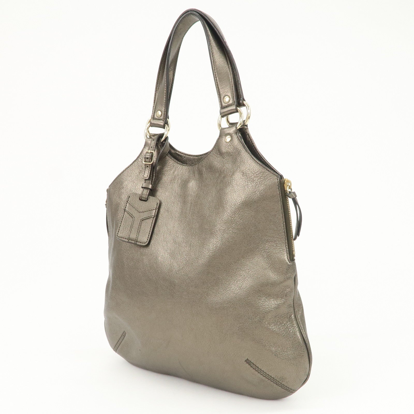 SAINT LAURENT Metropolis Rive Gauche Leather Tote Bag 177739