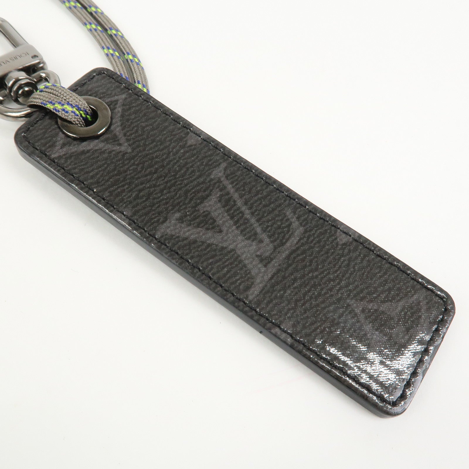 Louis Vuitton Monogram Porte Cles Fluo Tag Leather Key Charm MP0929
