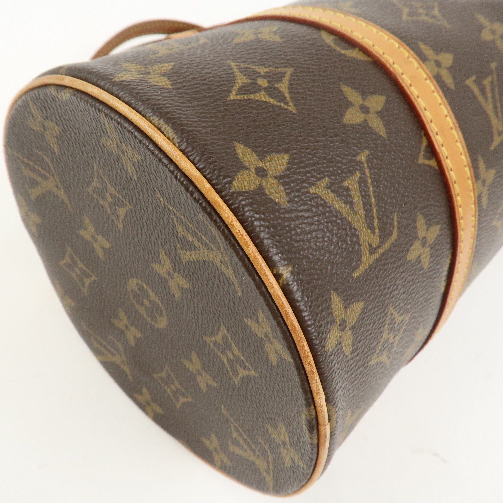 Louis Vuitton Monogram Papillon 30 Hand Bag Brown M51385