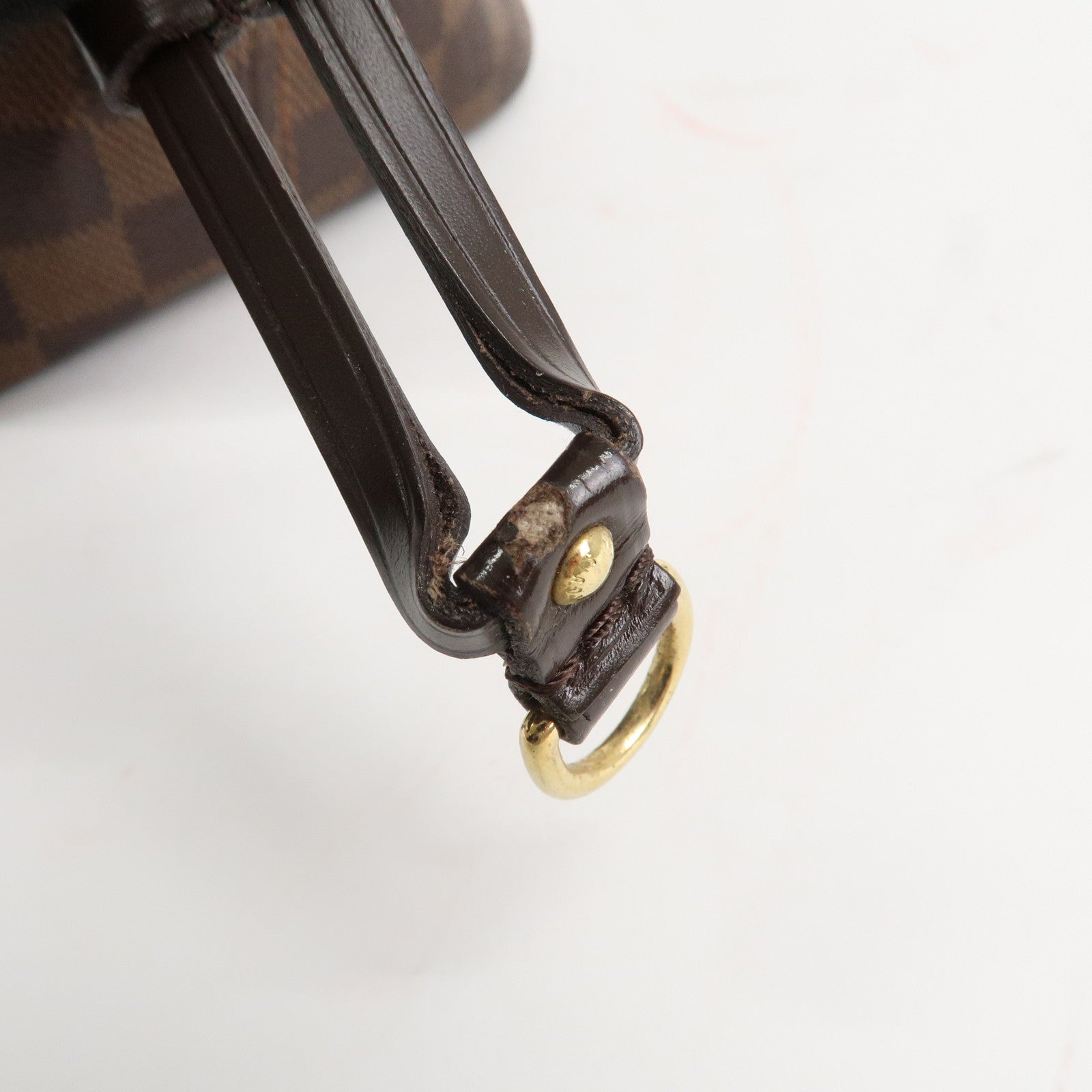 Louis Vuitton Damier Ebene Canvas Neverfull MM Tote Bag N51105 Used