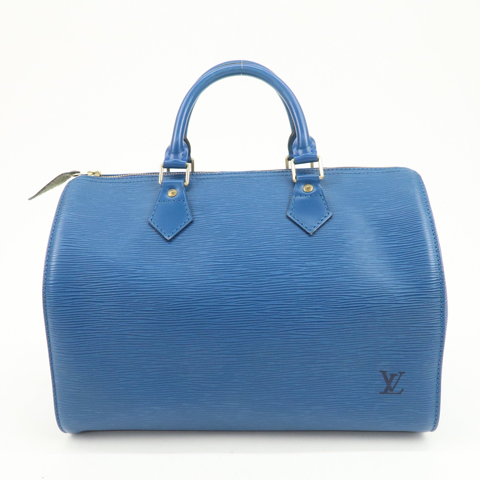Louis Vuitton Epi Speedy 30 Hand Bag Boston Bag Toledo Blue M43005
