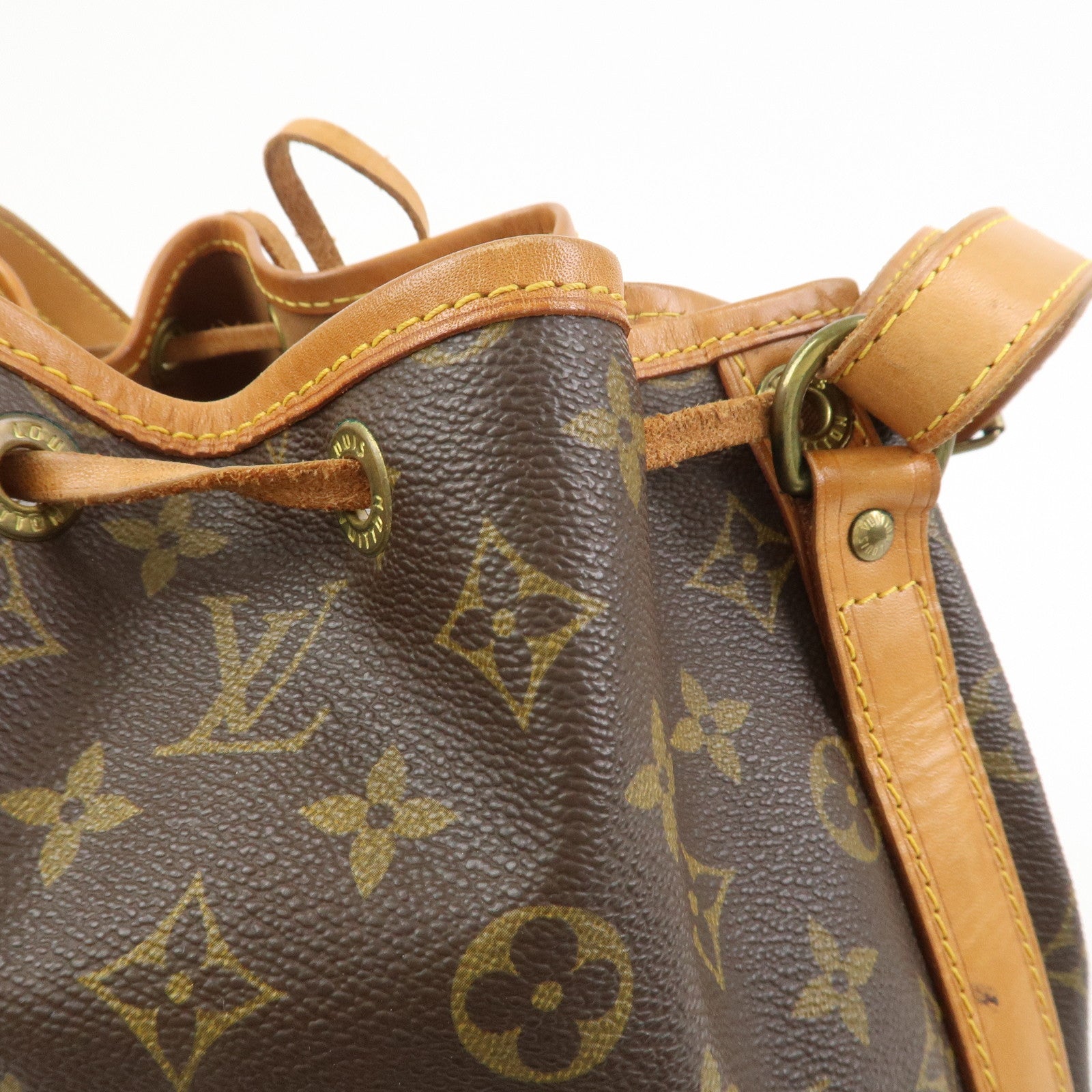 Louis Vuitton Monogram Petit Noe Shoulder Bag Brown M42226