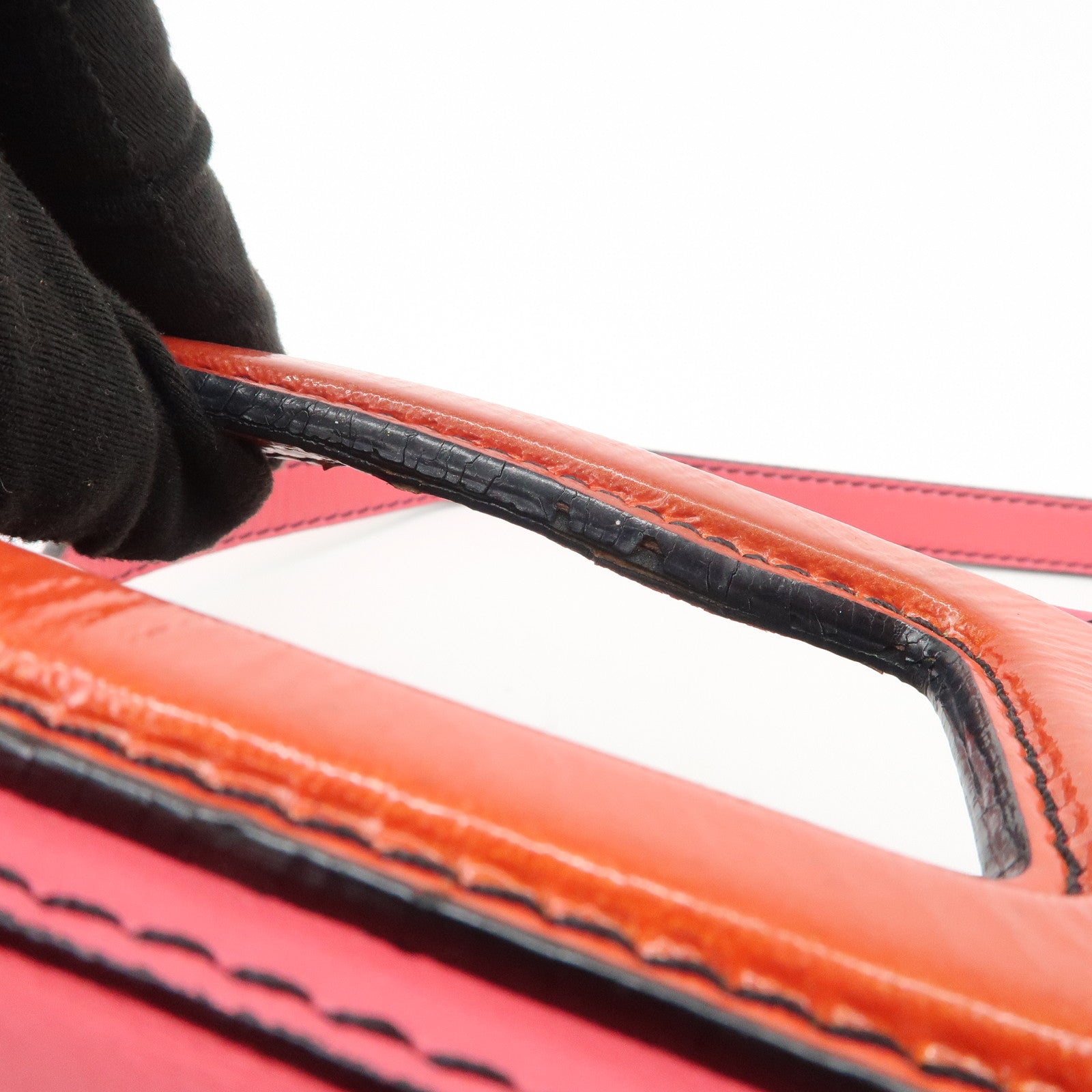 LOEWE Anagram Leather Shoulder Bag Hand Bag Pink