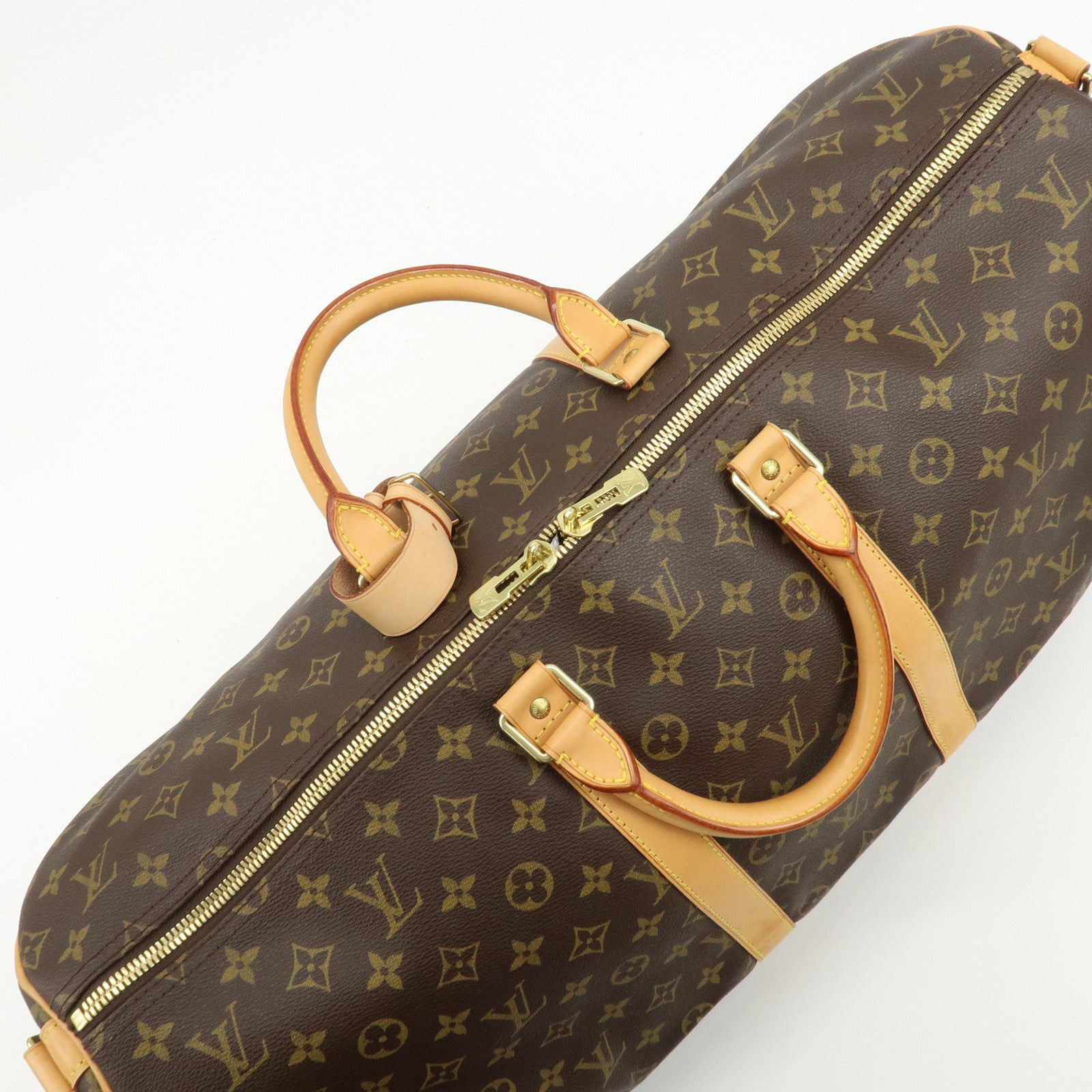 Louis Vuitton Monogram Keep All Bandouliere 55 Boston Bag M41414