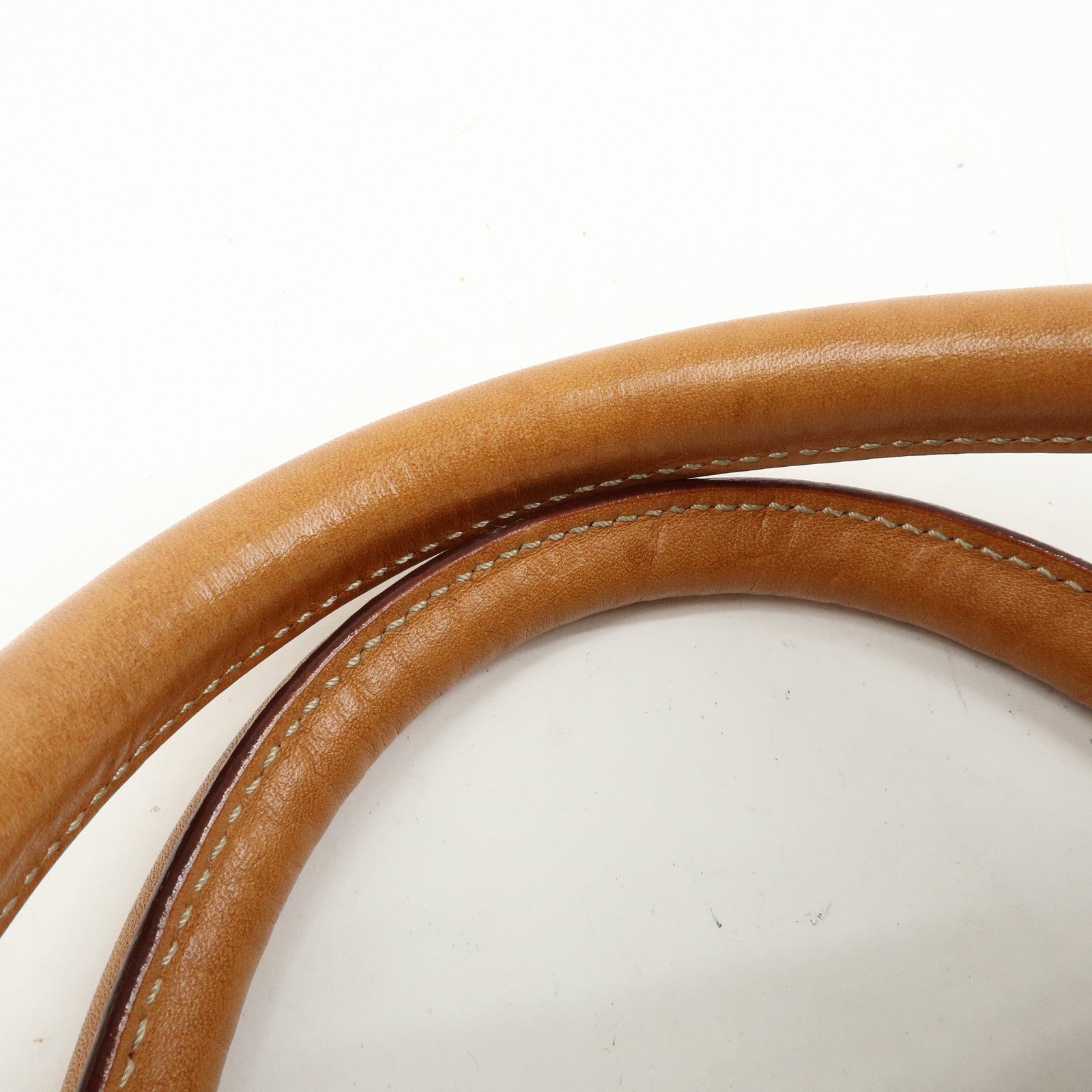 CELINE Macadam PVC Leather Boston Bag Hand Bag Brown