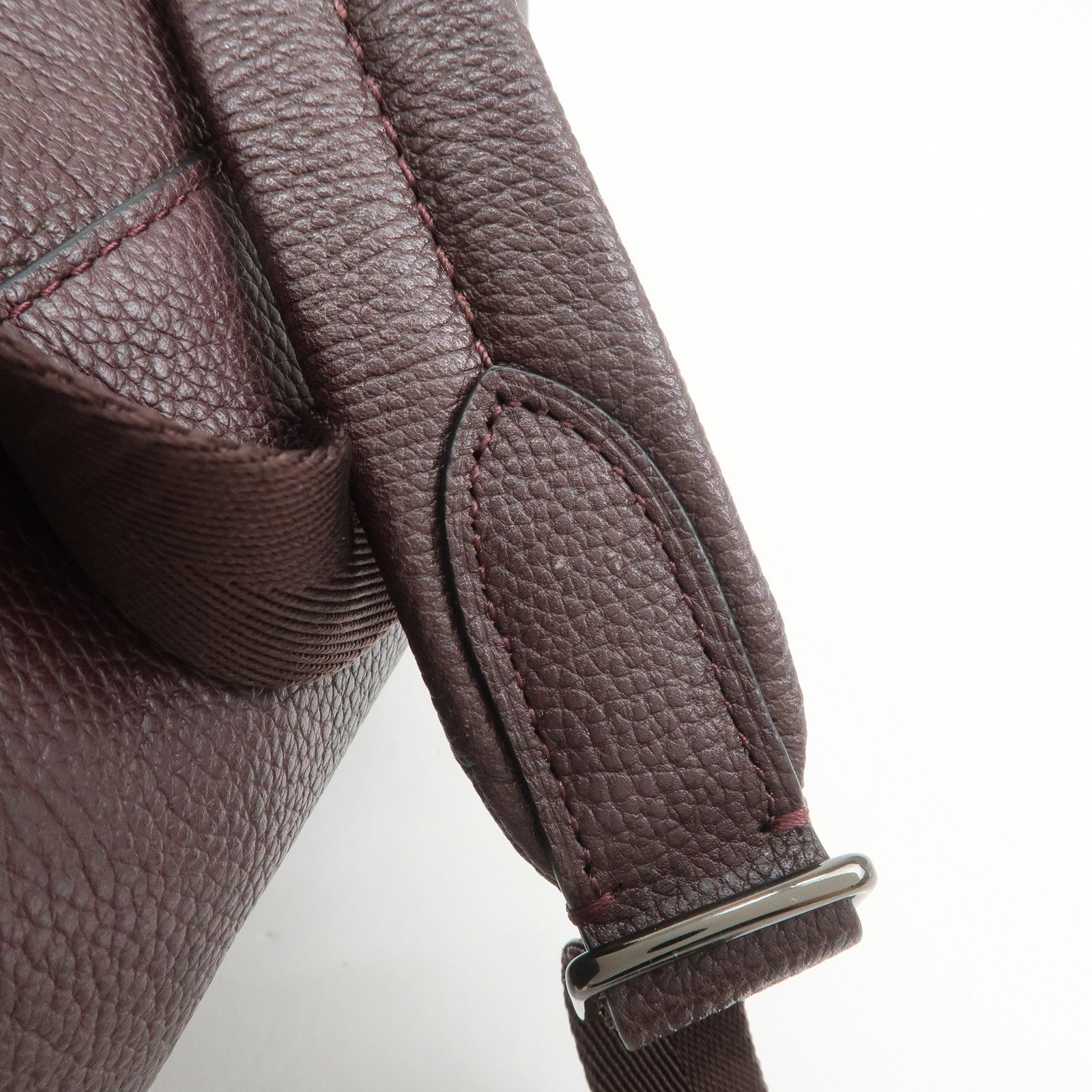 COACH Logo Leather Backpack Rucksack Brown