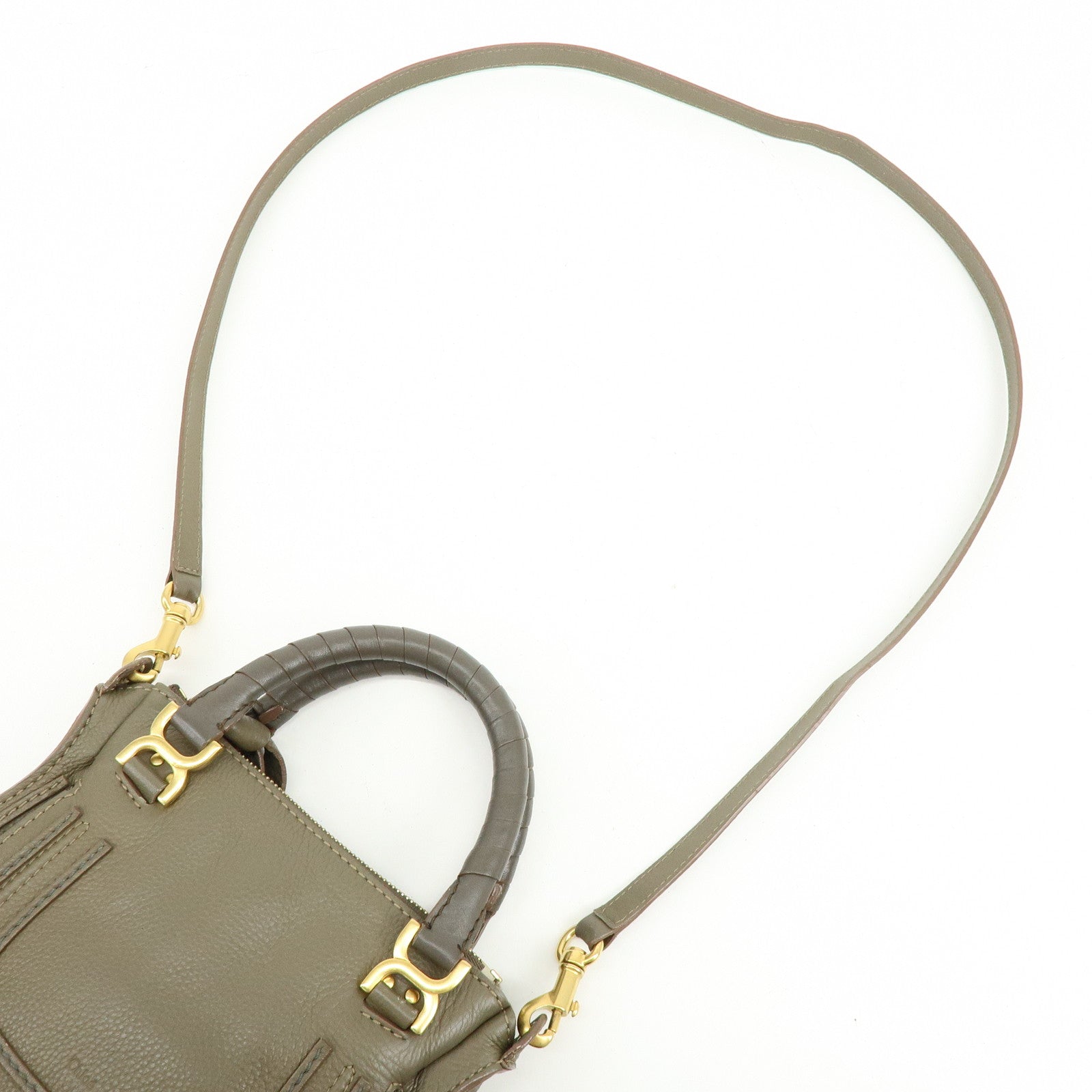 Chloe Mercy Leather 2Way Bag Shoulder Bag Brown