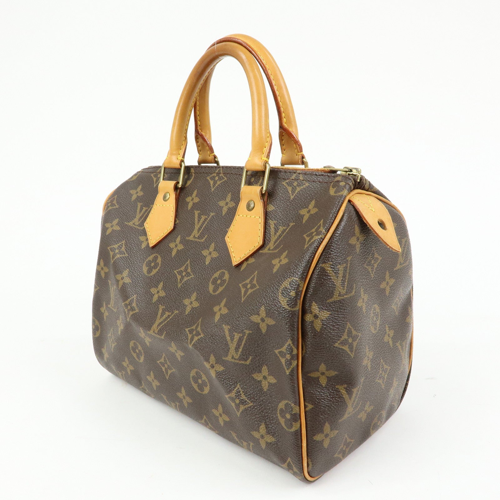 Louis Vuitton Monogram Speedy 25 Boston Bag Hand Bag Brown M41528