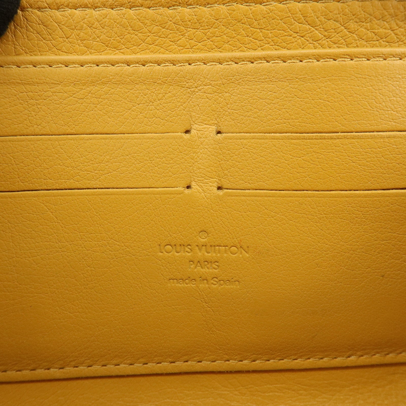 Louis Vuitton Monogram Denim Zippy Long Wallet Noir Black M95614