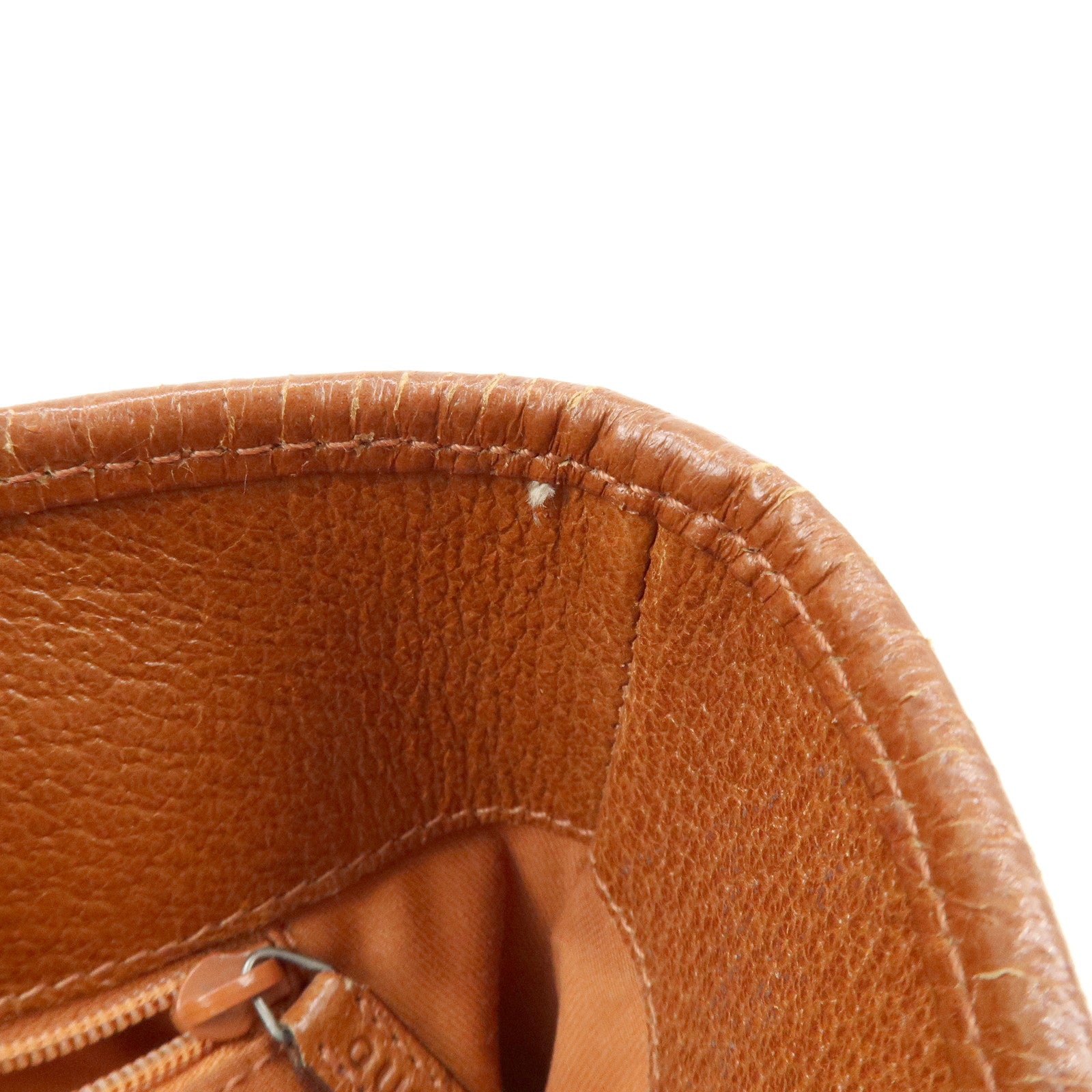 GUCCI GG Canvas Leather Tote Bag Hand Bag Brown 120840