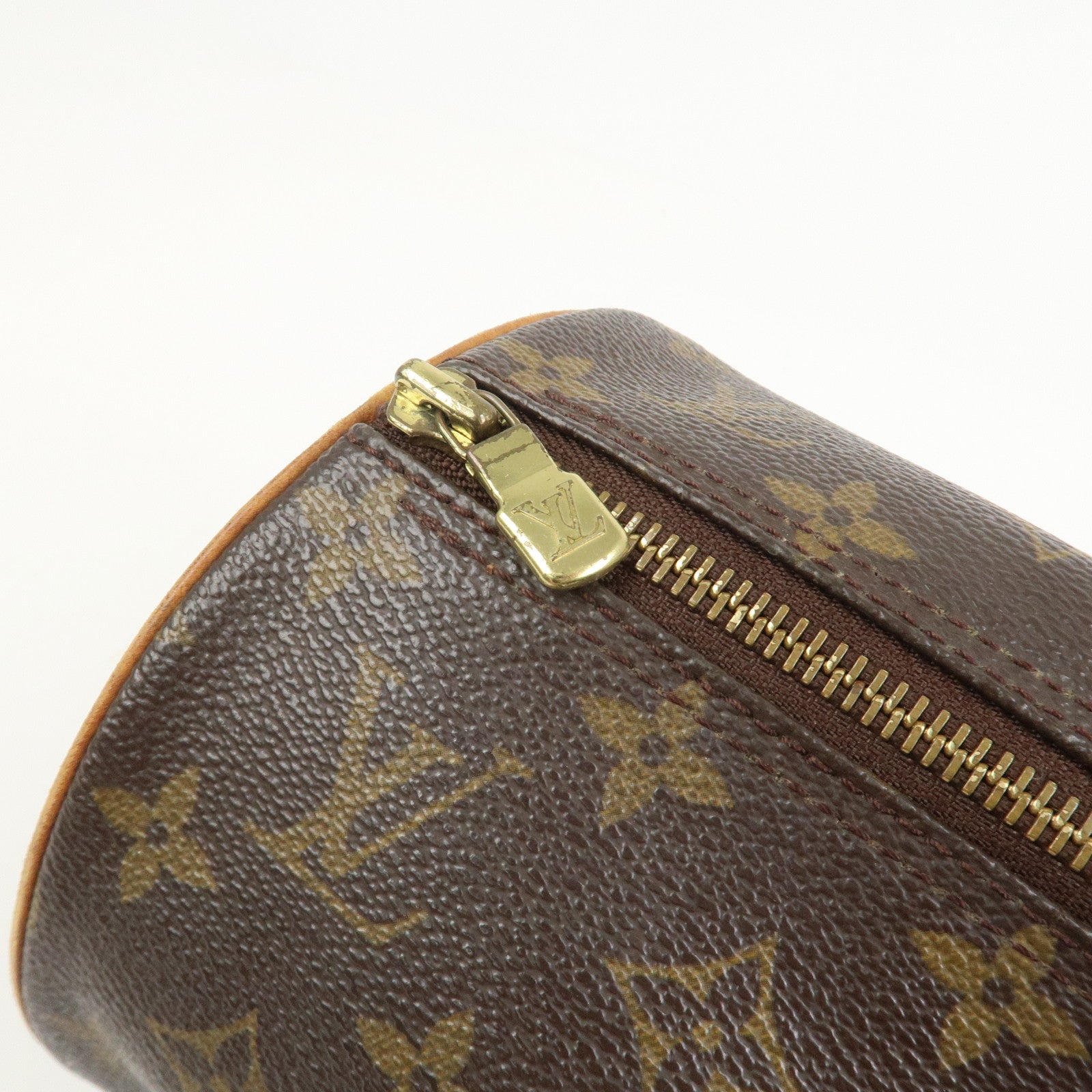 Louis Vuitton Monogram Papillon 30 Hand Bag Brown M51385