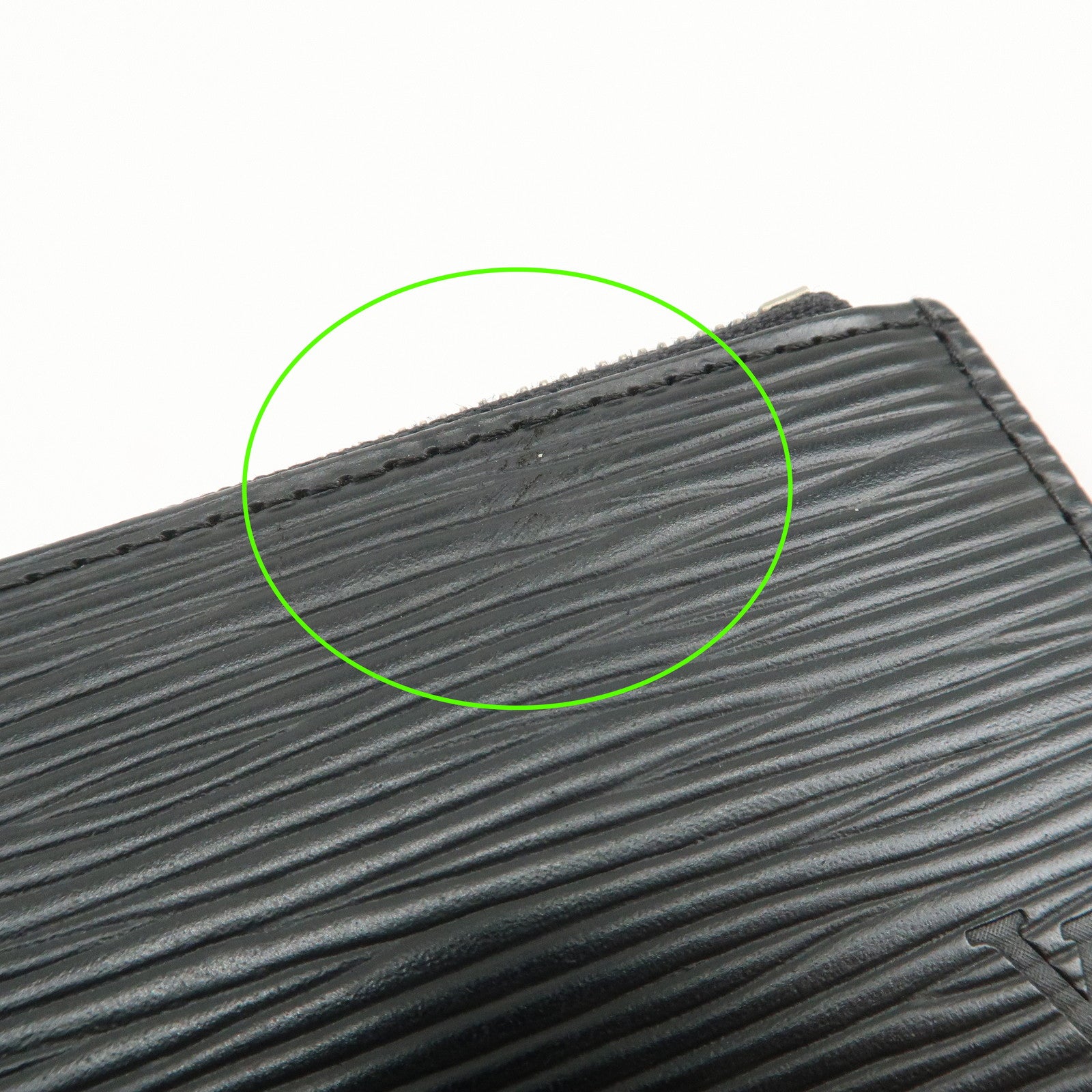 Louis Vuitton Epi Pochette Cles Coin Case Black Noir M63802