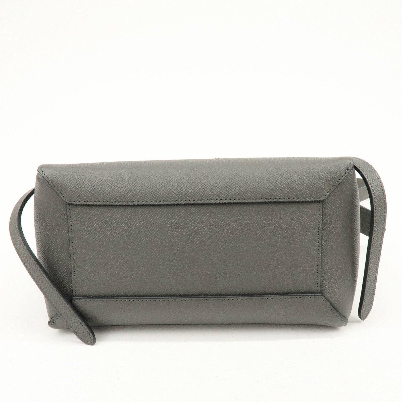 CELINE Belt Bag Leather 2Way Bag Shoulder Bag Hand Bag Gray