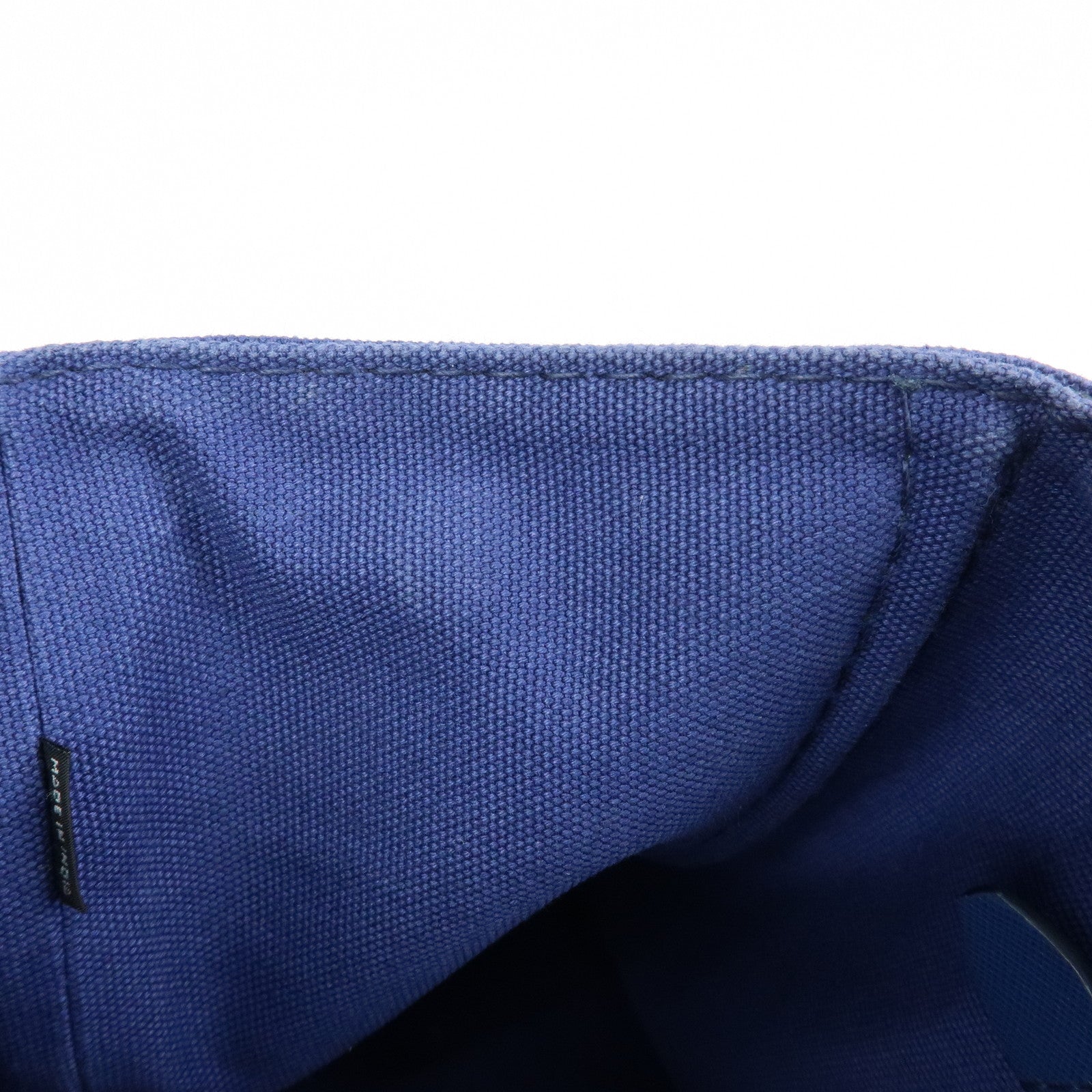 PRADA Triangle Logo Canapa 2Way Tote Bag Hand Bag Blue BN2642
