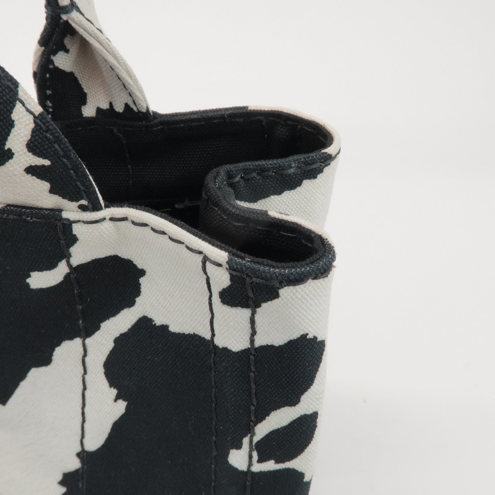 PRADA Triangle Logo Canapa Mini Canvas 2Way Bag Hand Bag 1BG439