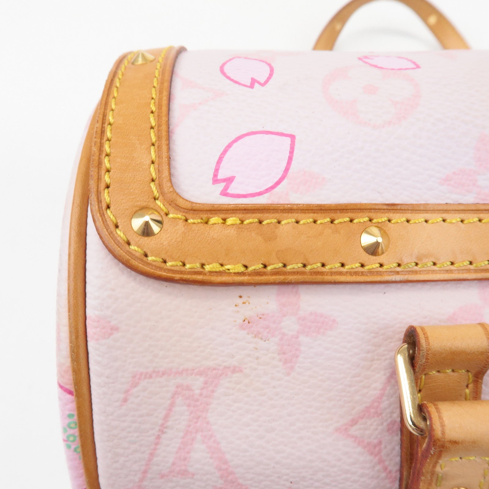 Louis Vuitton Monogram Cherry Blossom Papillon Hand Bag Rose M92010 Used