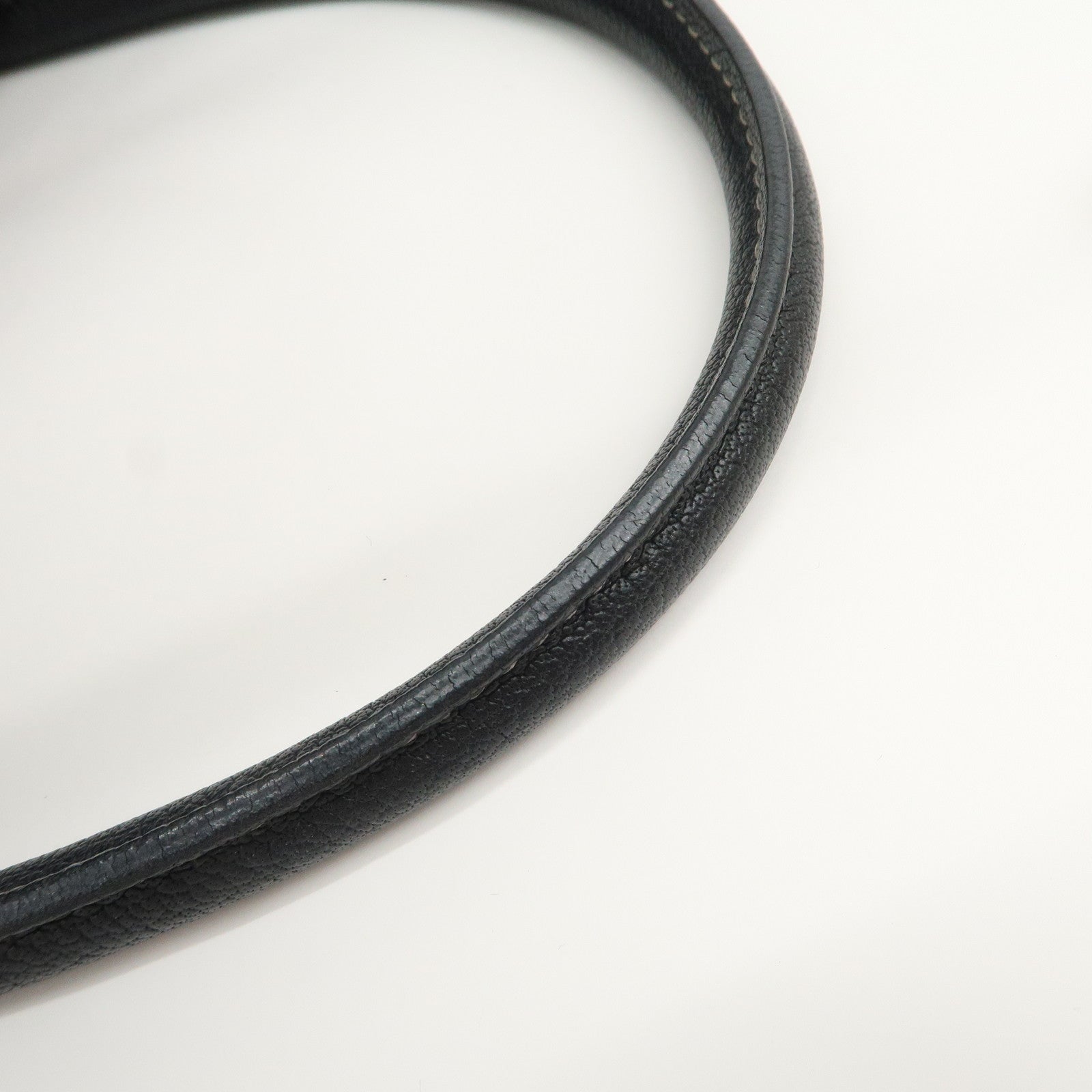 HERMES Leather Toile Garden Party PM P Stamped Tote Bag Natural