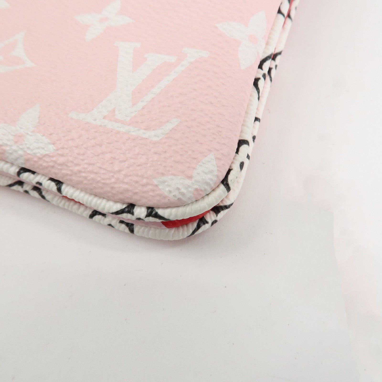 Louis Vuitton Monogram Giant Pochette Double Zip Pouch Rouge M67561 Used