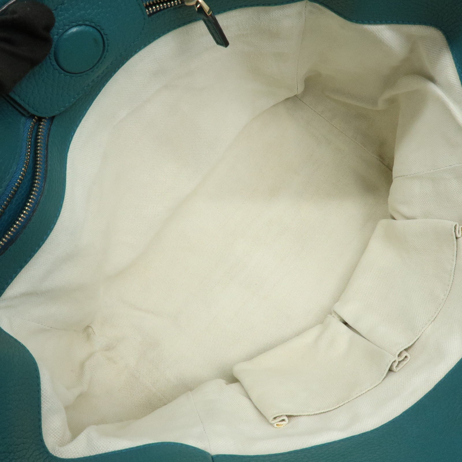 GUCCI Swing Interlocking G Calf Leather Tote Hand Bag Navy 354408