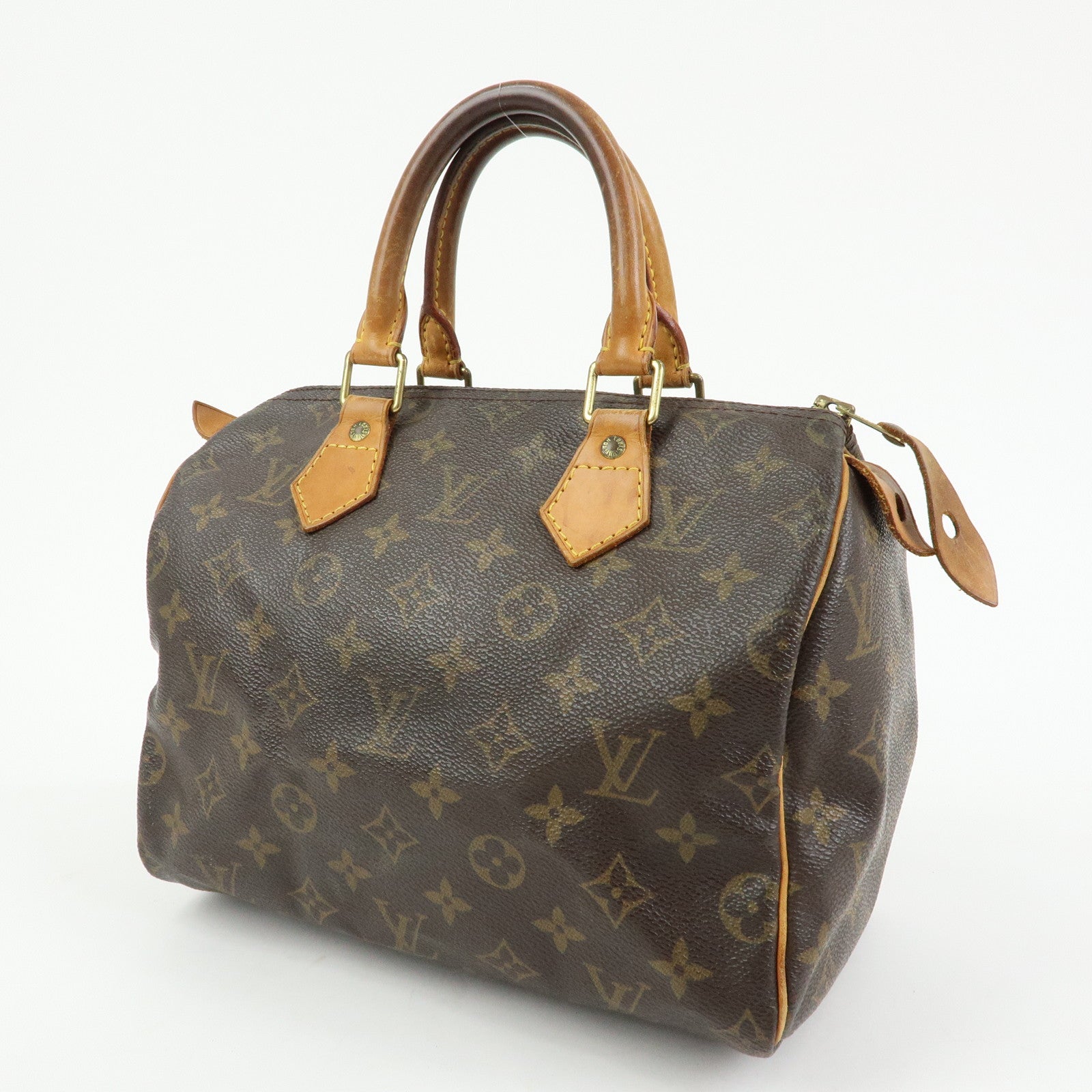 Louis Vuitton Monogram Speedy 25 Boston Bag Hand Bag Brown M41528