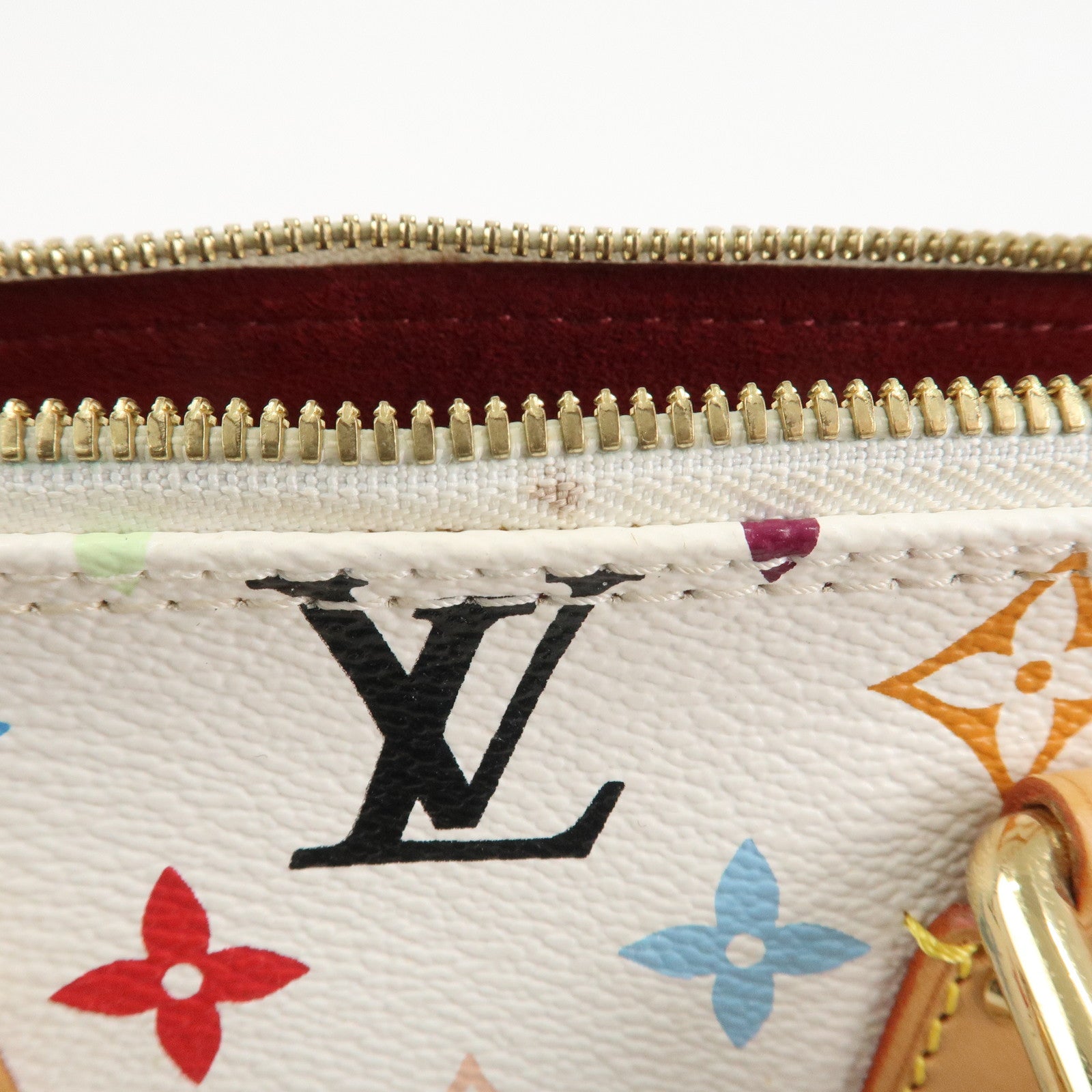 Louis Vuitton Monogram Alma PM Hand Bag Blanc Multicolor M92647 Used