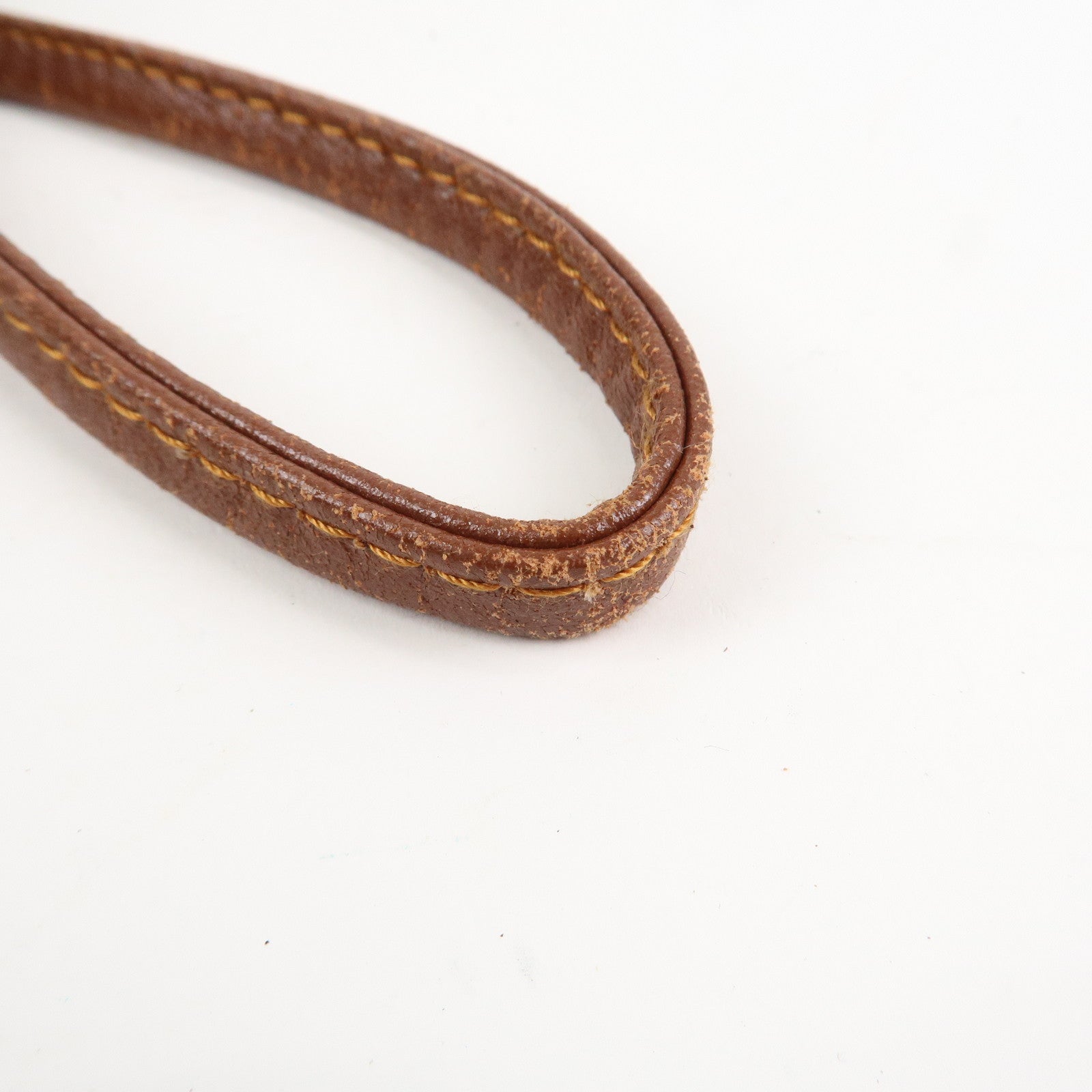 LOEWE Anagram Leather Canvas Shoulder Bag Crossbody Bag Beige Brown Used