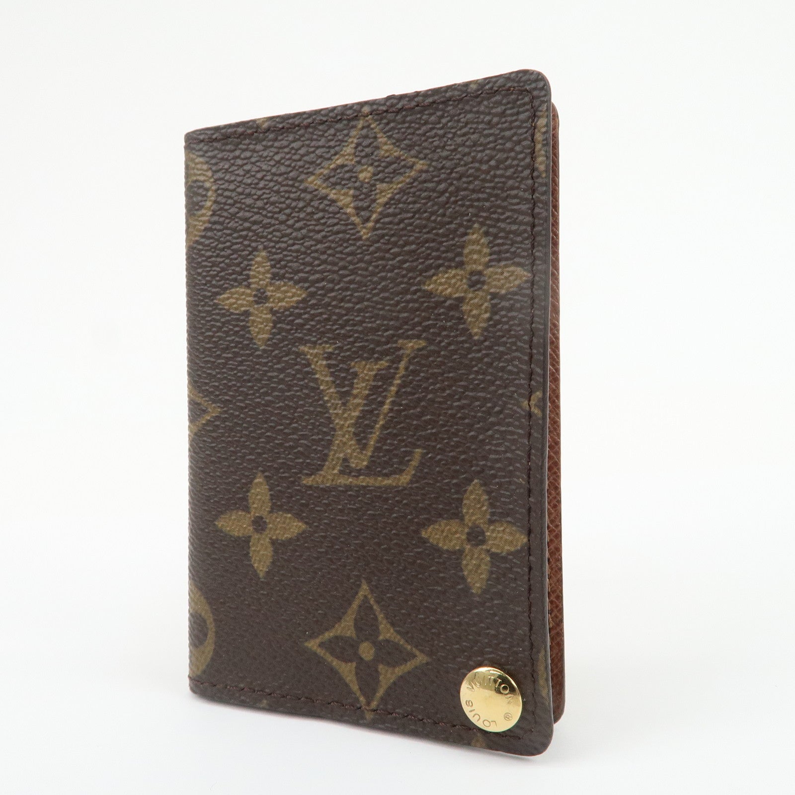 Louis Vuitton Monogram Porte Cartes Credit Pression Brown M60937