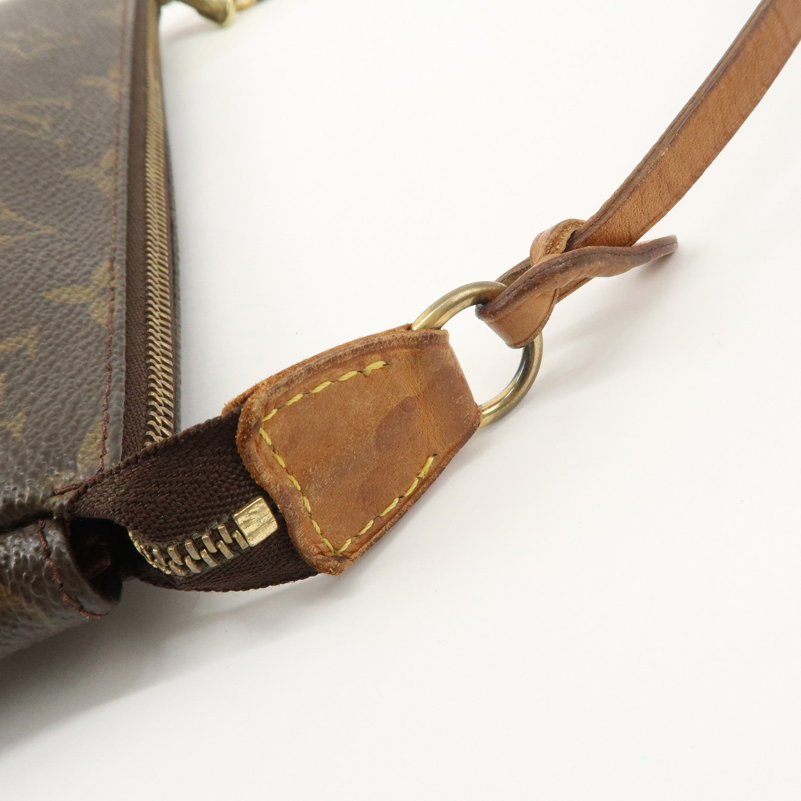 Louis Vuitton Monogram Pochette Accessoires Hand Bag Brown M51980 Used