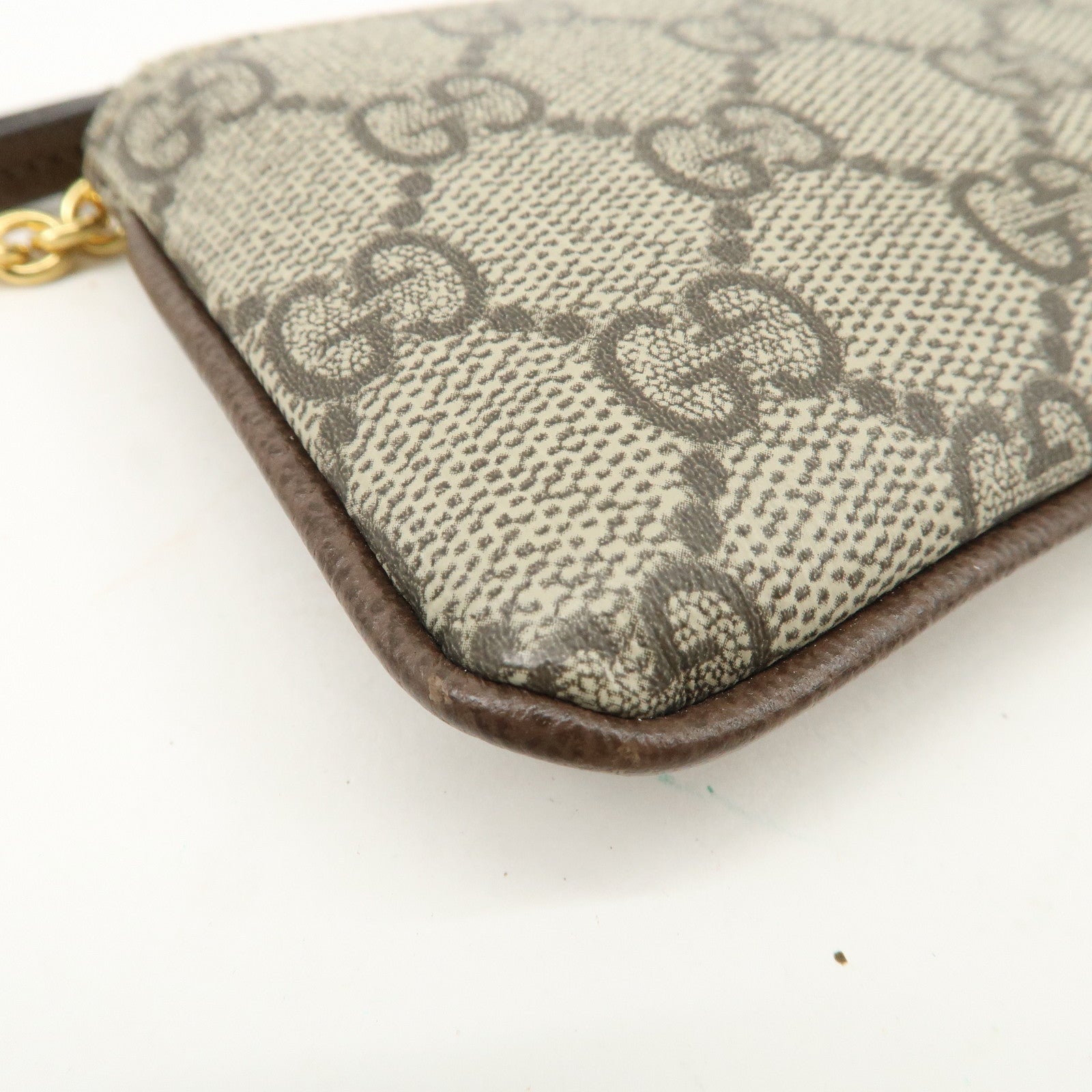 GUCCI GG Supreme Leather Coin Case Key Case 772321 Used