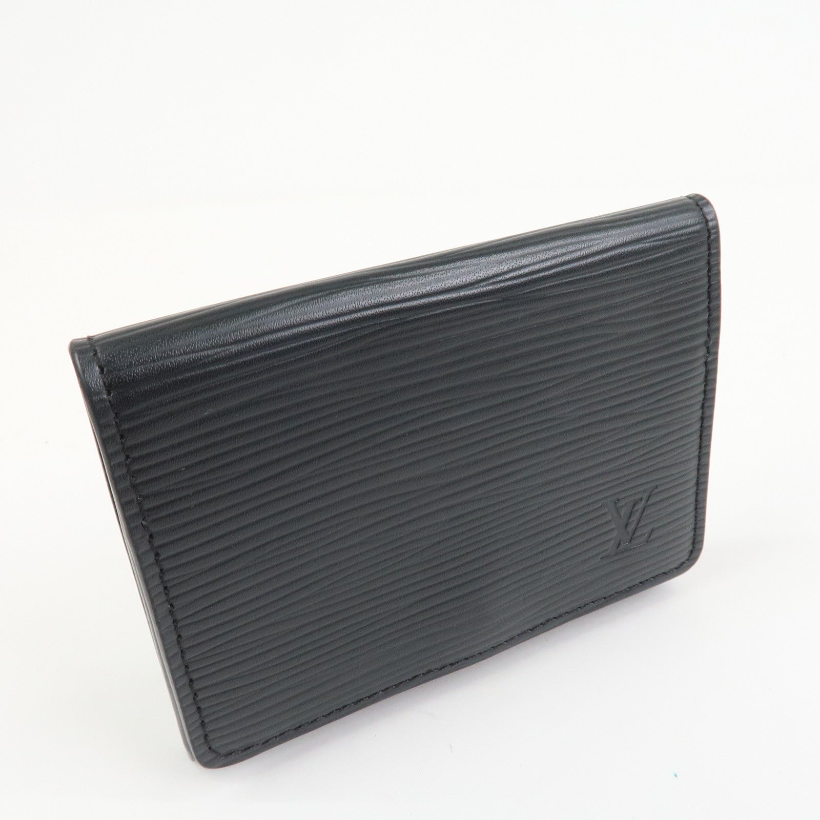 Louis Vuitton Epi Enveloppe Carte de Visite Card Case Noir M62292