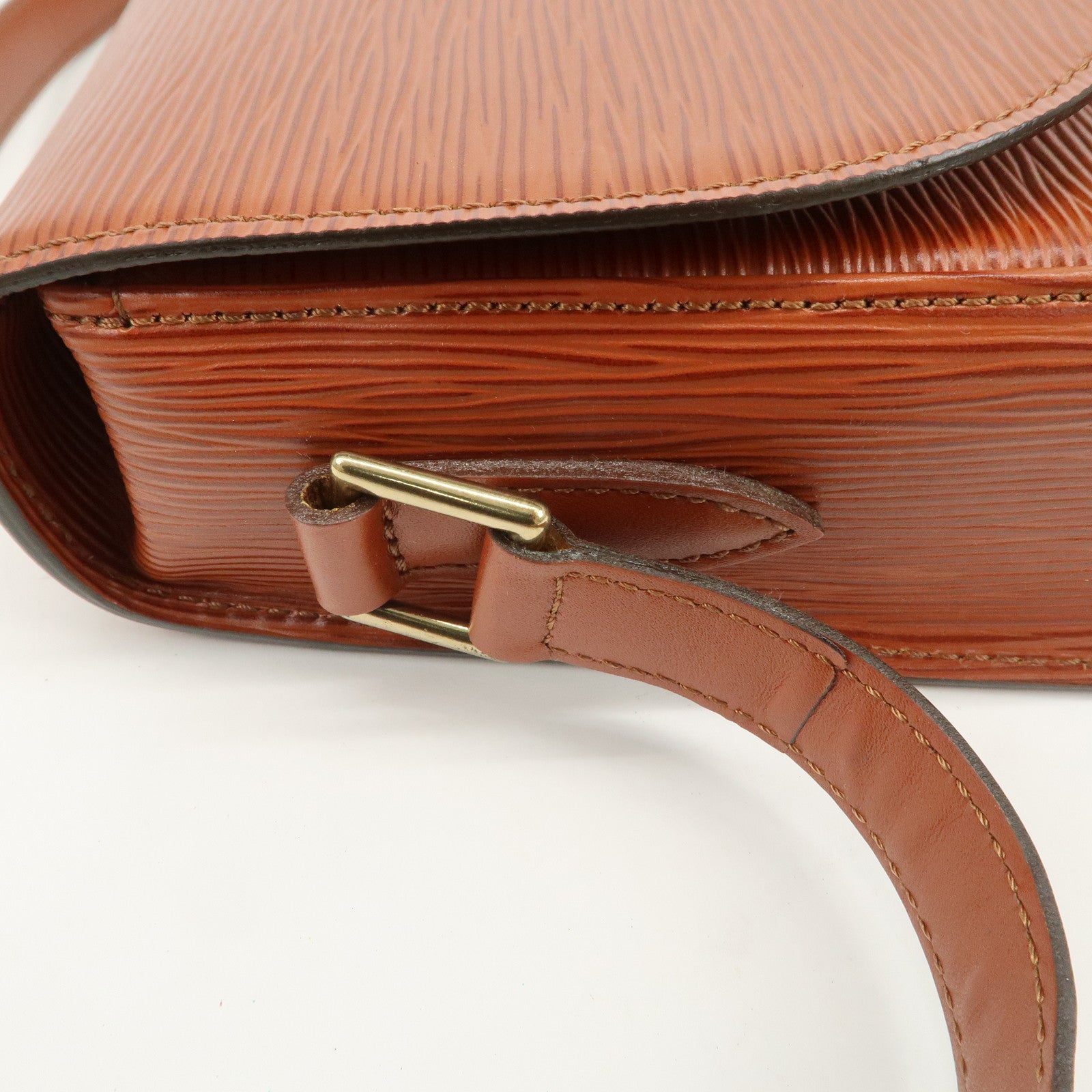 Louis Vuitton Epi Saint Cloud Shoulder Bag Kenya Brown M52193