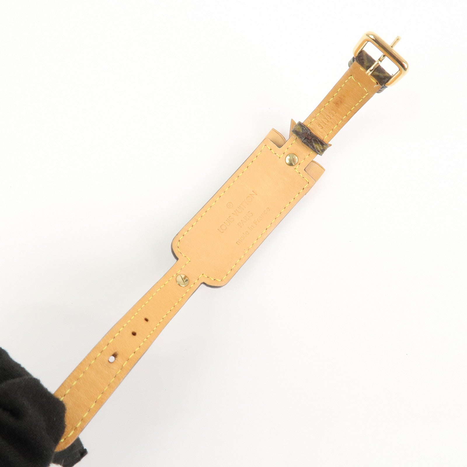 Louis Vuitton Monogram Porte Address Bracelet Brown M92577