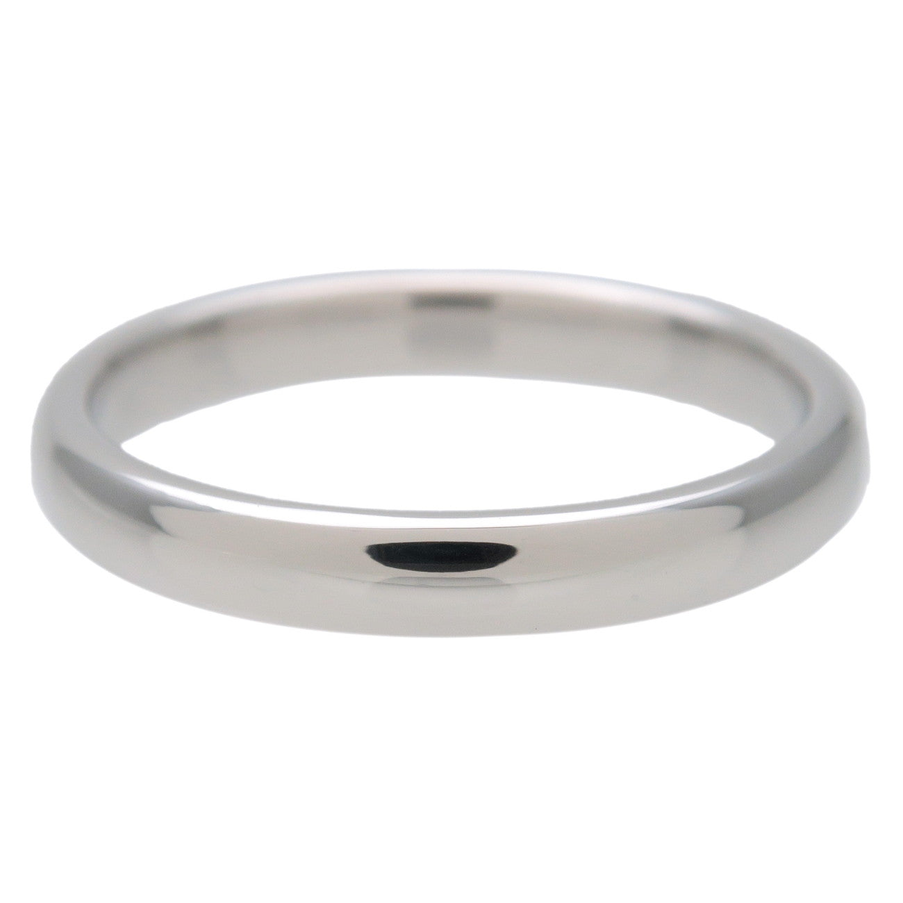 Tiffany&Co. Classic Band Ring PT950 Platinum US6.5 EU52.5 Silver