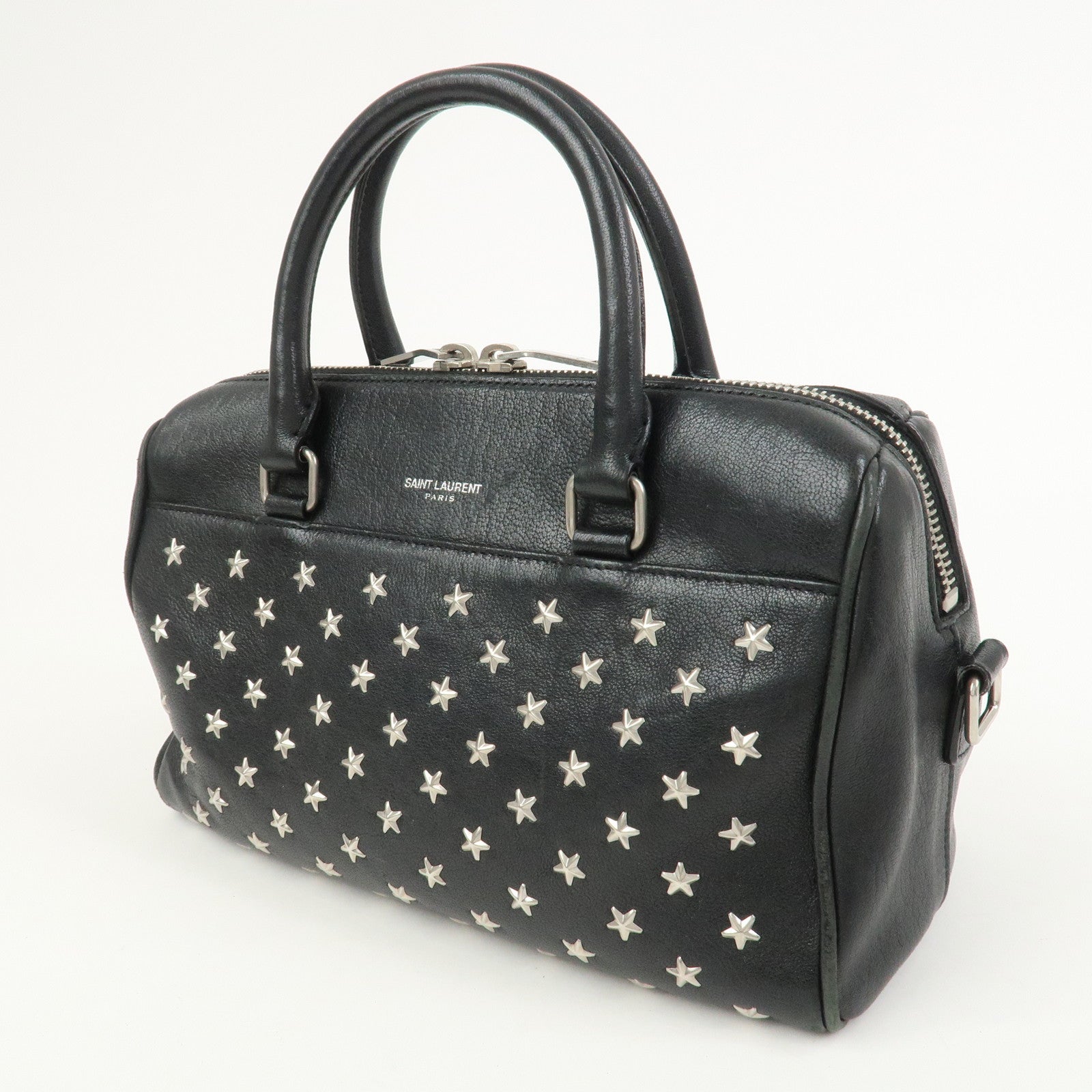 SAINT LAURENT PARIS Leather 2Way Bag Hand Shoulder Bag VLR332423