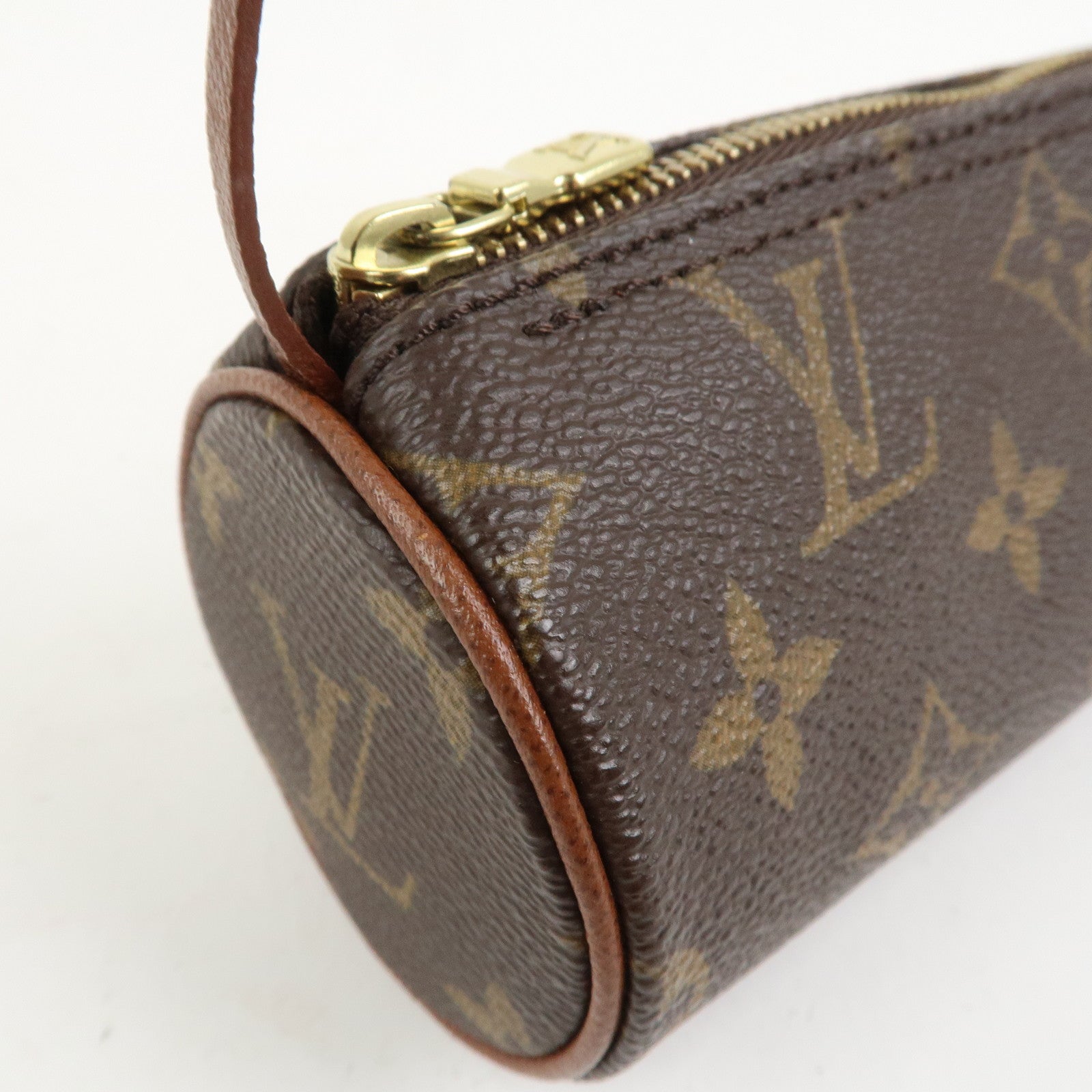 Louis Vuitton Monogram Mini Pouch for Papillon Bag Old Style Brown