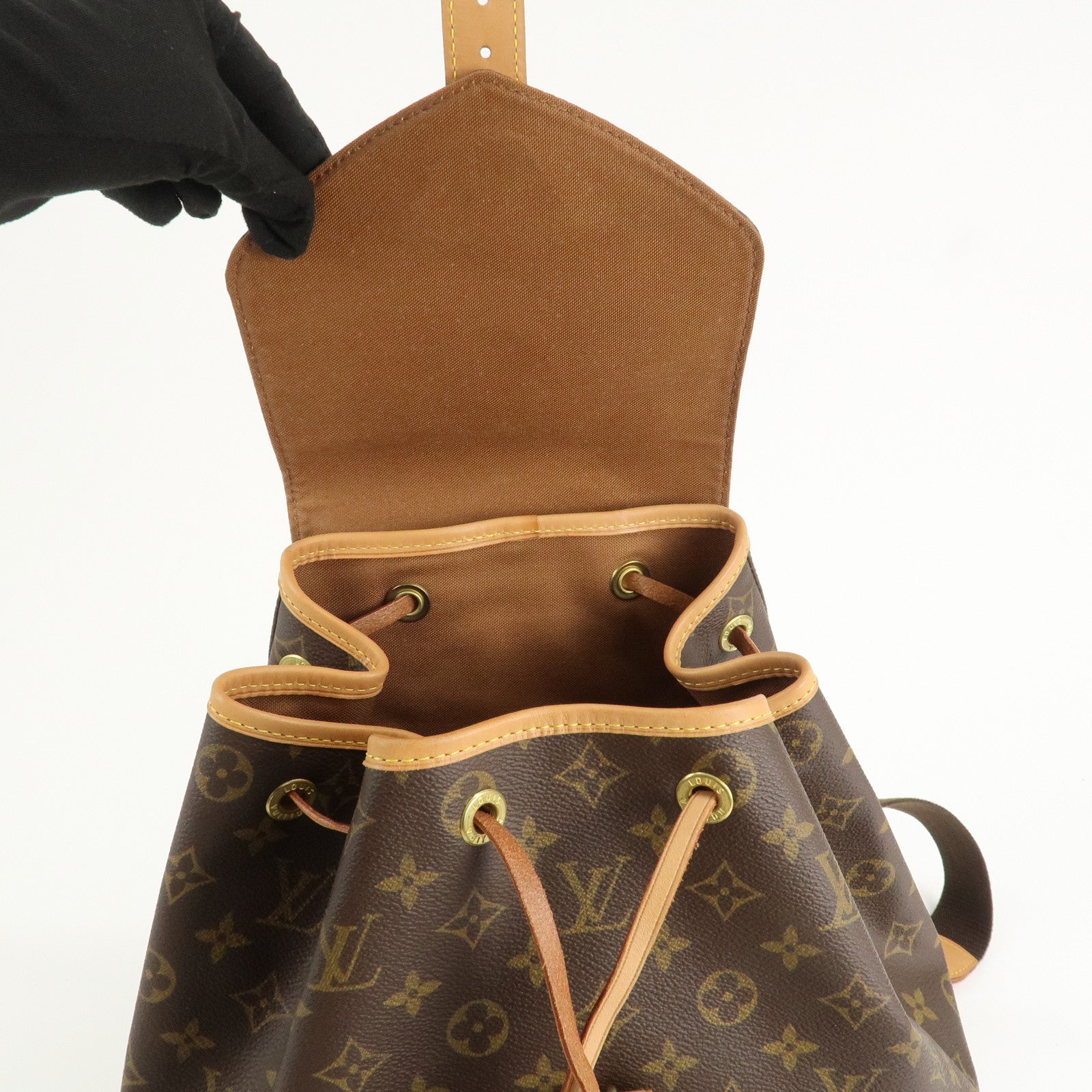 Louis Vuitton Monogram Montsouris GM Backpack Brown M51135 Used