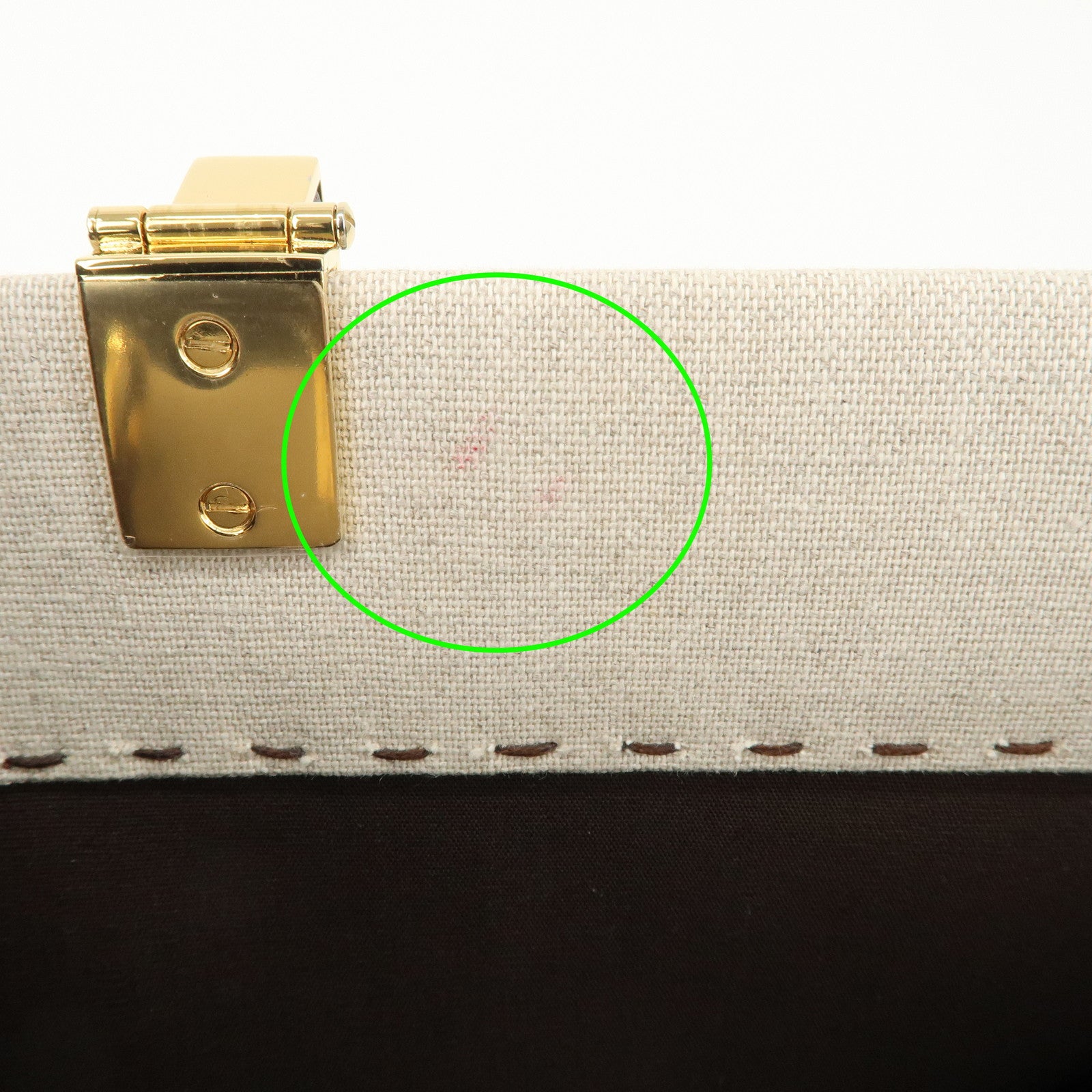 FENDI Leather Canvas Sunshine Medium Tote Bag Natural 8BH386